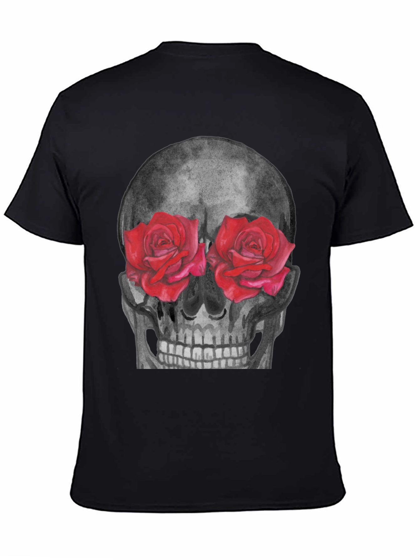 Skull & Roses Graphic Tee - Unique Design