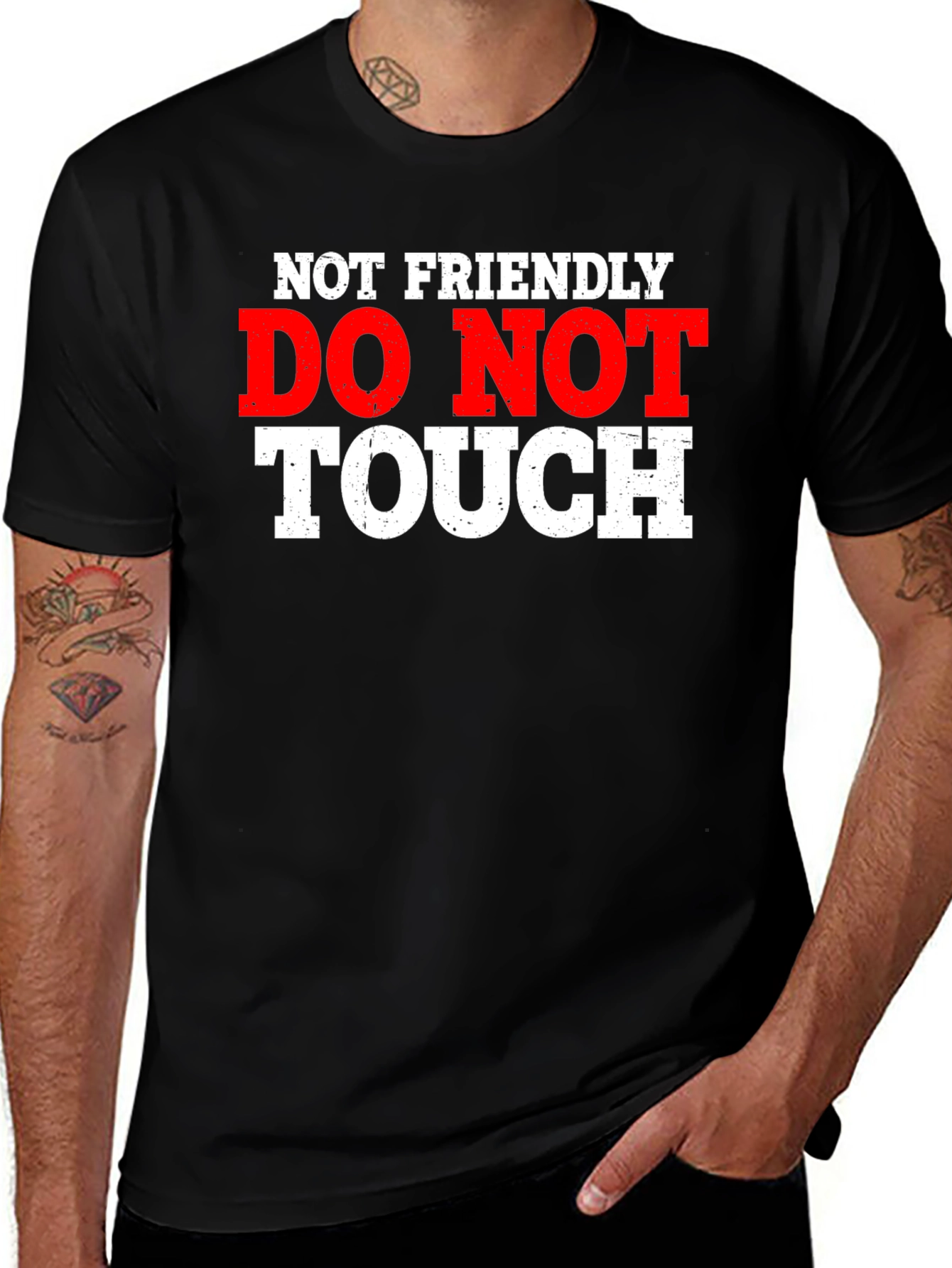 Not Friendly - Do Not Touch Graphic T-Shirt
