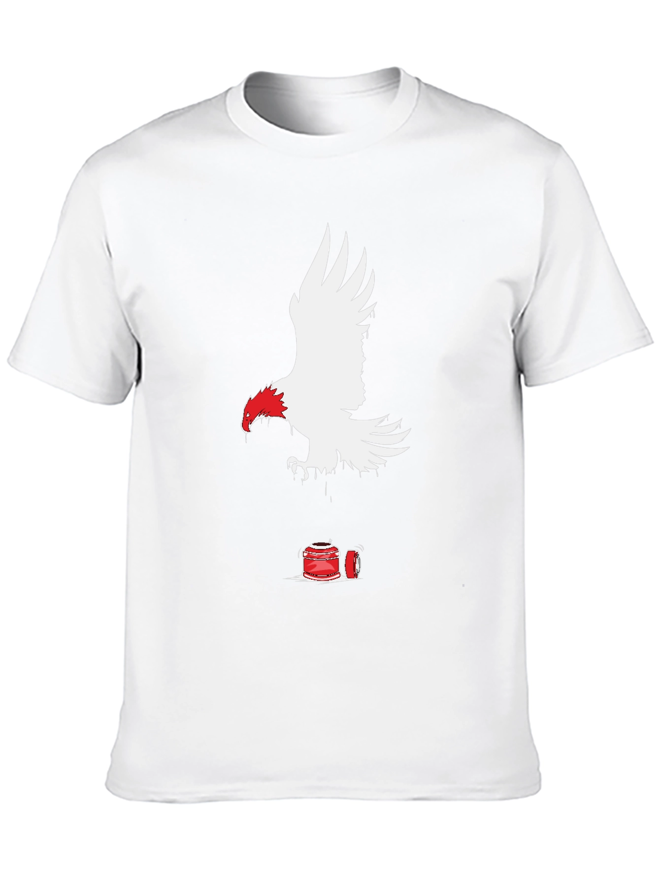 Eagle & Paint Splatter Graphic T-Shirt