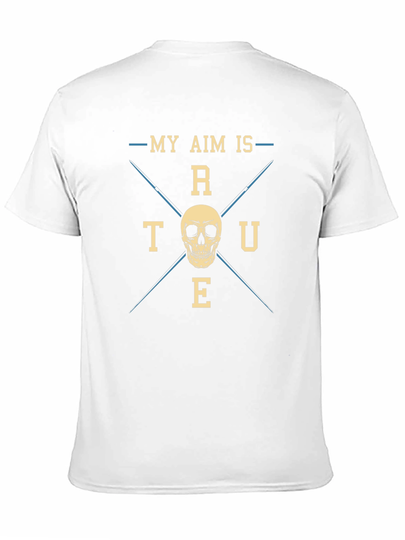 My Aim is True Skull Graphic Tee - Black