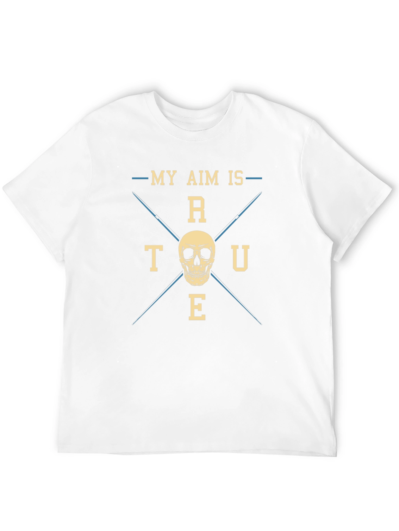 My Aim is True Skull Graphic Tee - Black