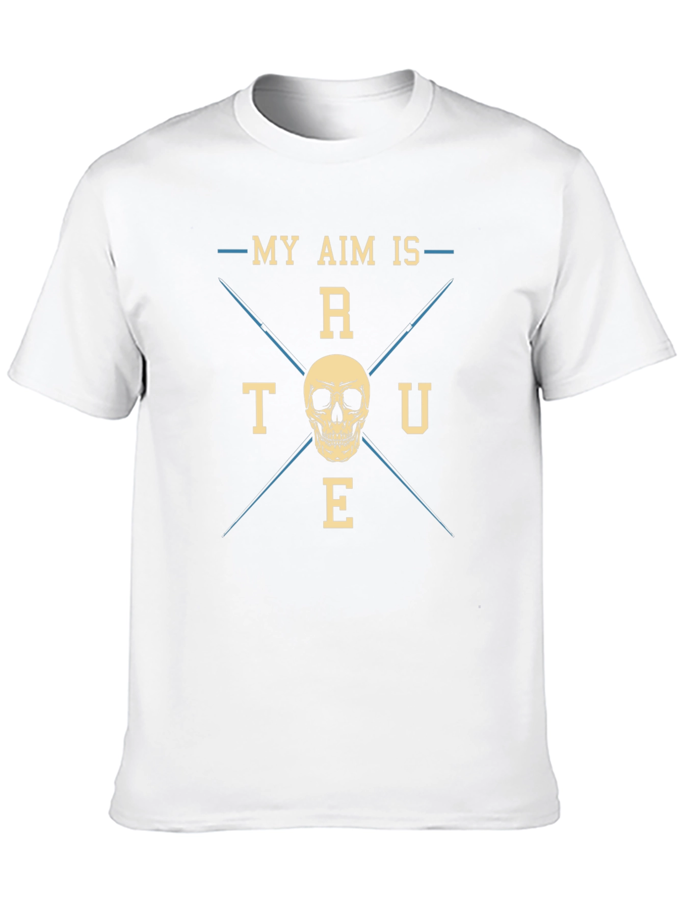 My Aim is True Skull Graphic Tee - Black