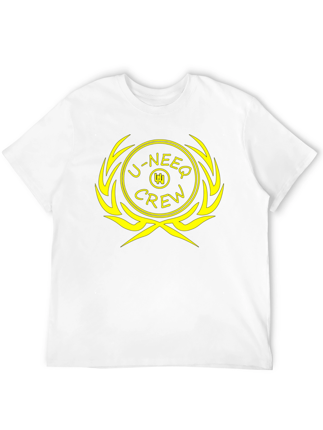 U-NEEQ Crew Black Graphic T-Shirt