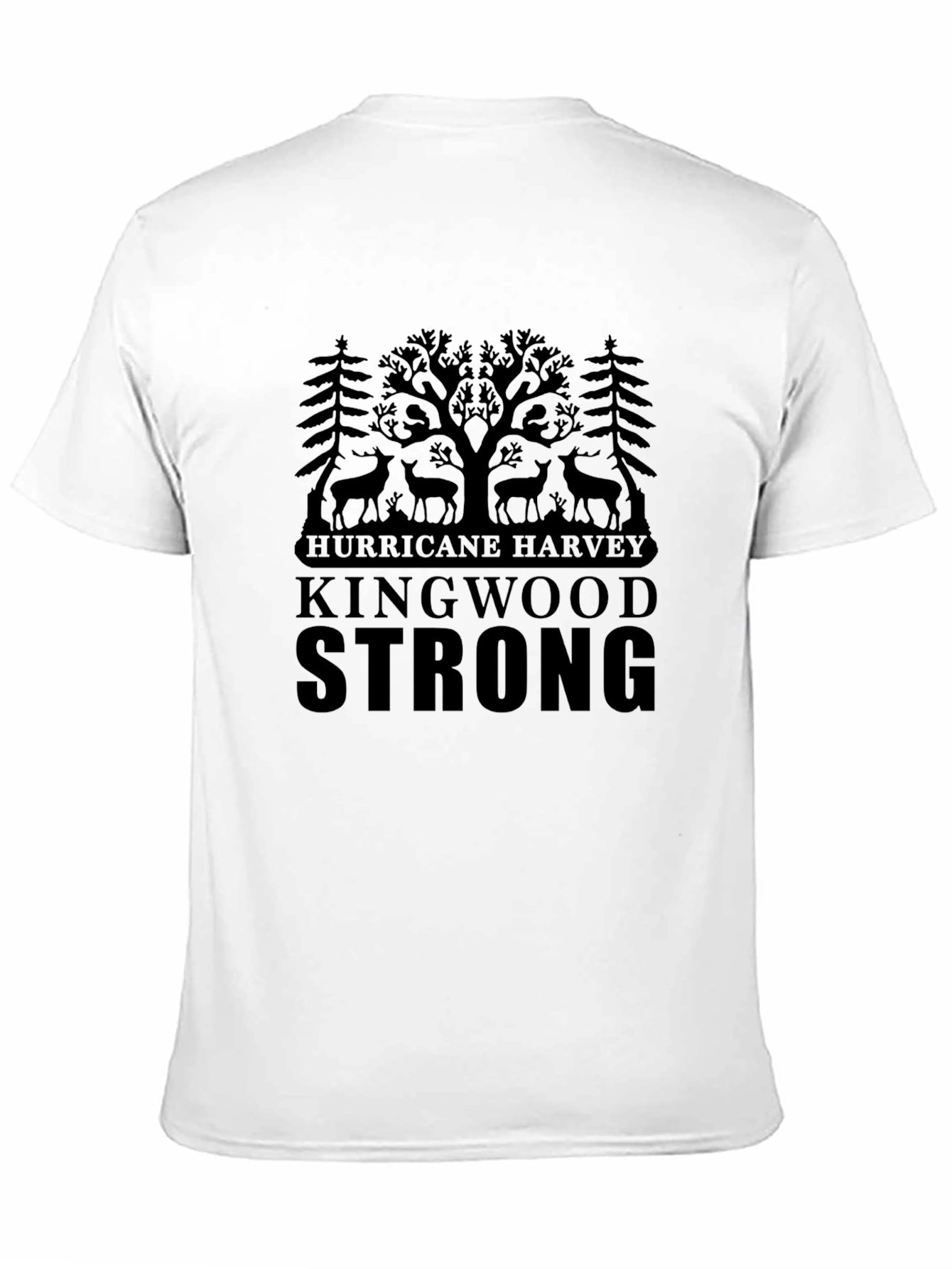 Kingwood Strong Hurricane Harvey Black T-Shirt
