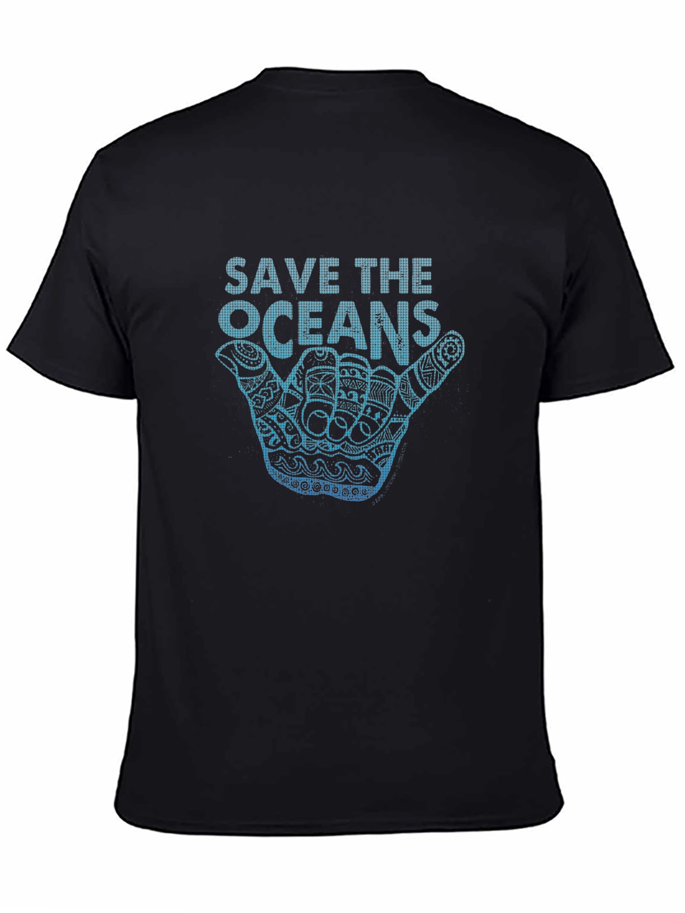Save The Oceans Graphic T-Shirt Black