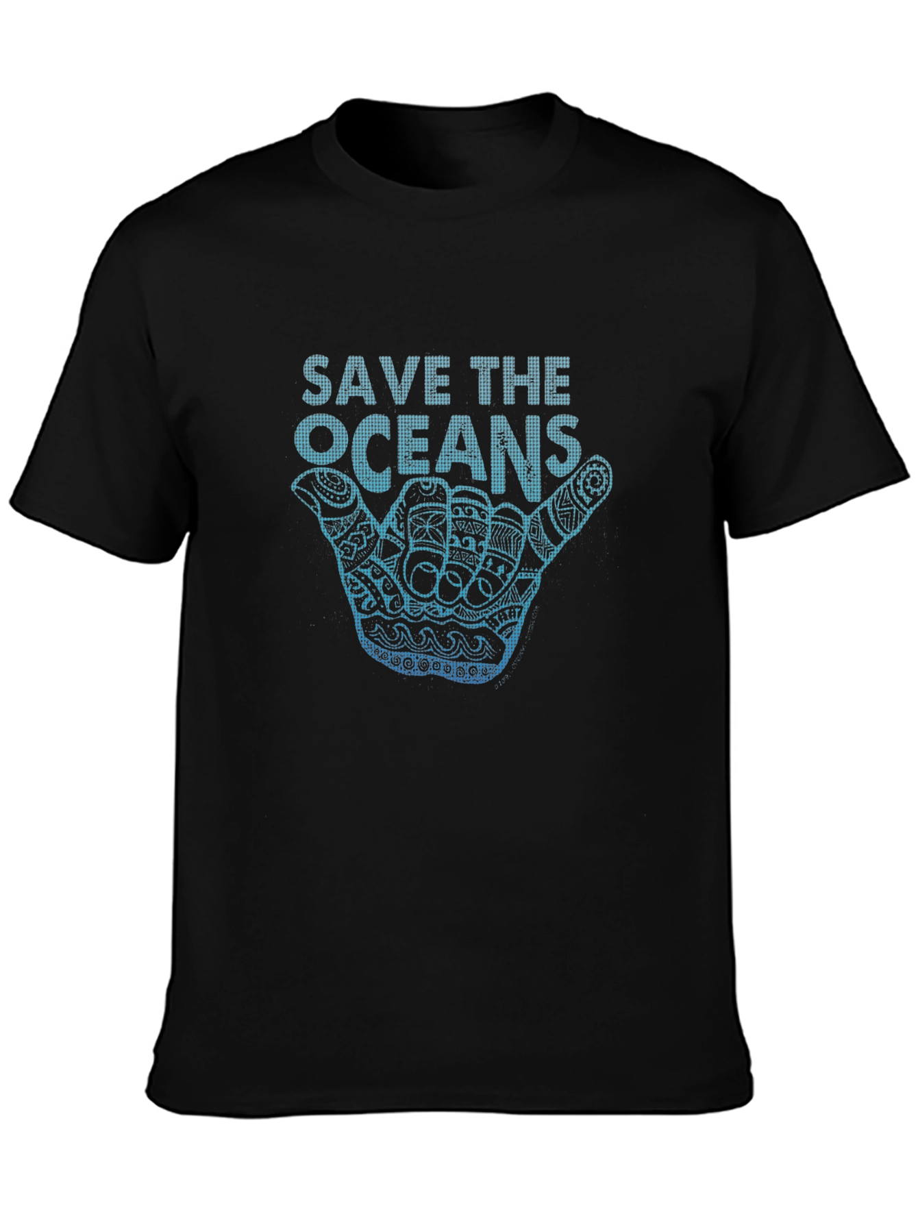 Save The Oceans Graphic T-Shirt Black