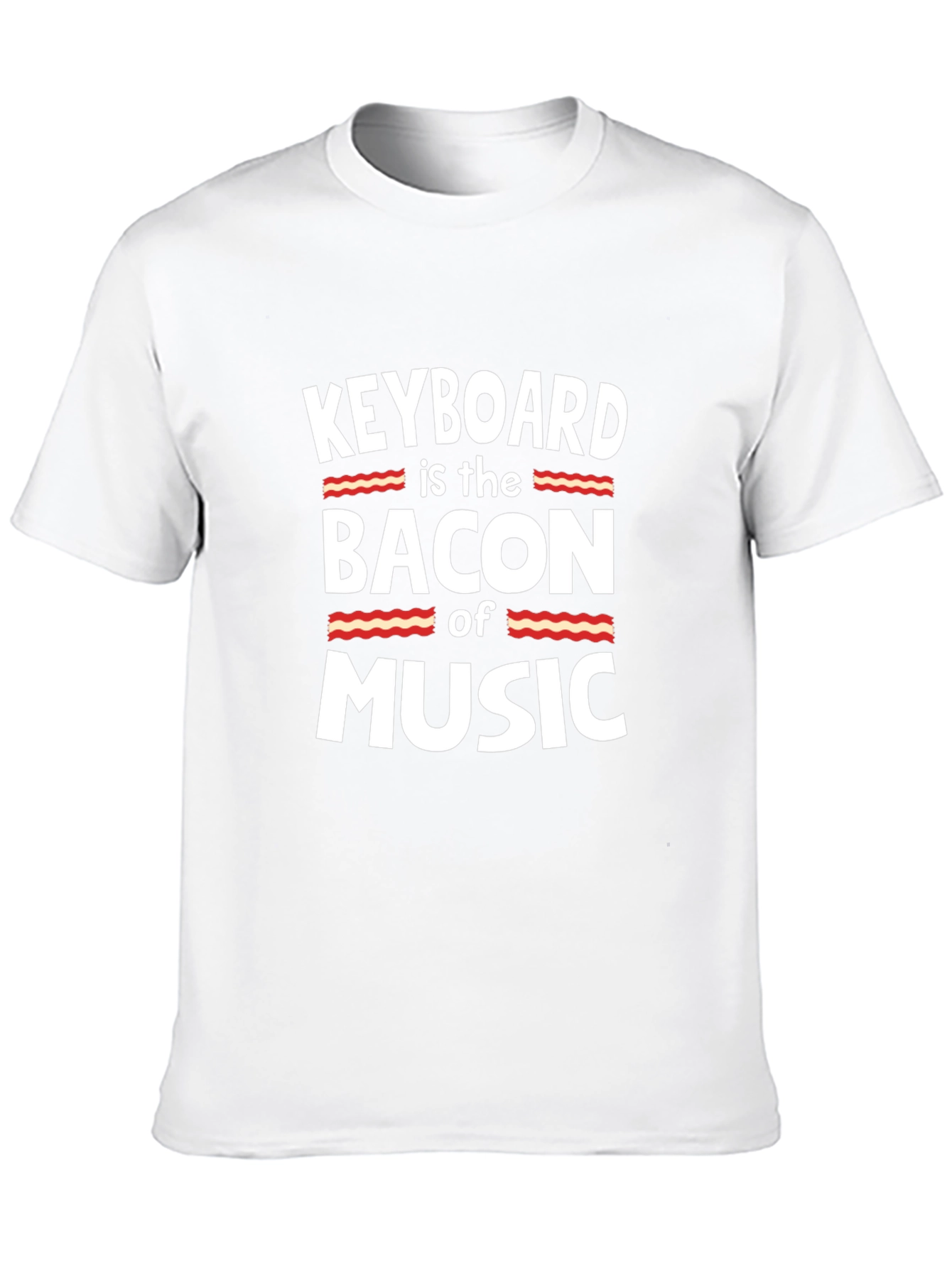 Keyboard is the Bacon of Music Graphic T-Shirt