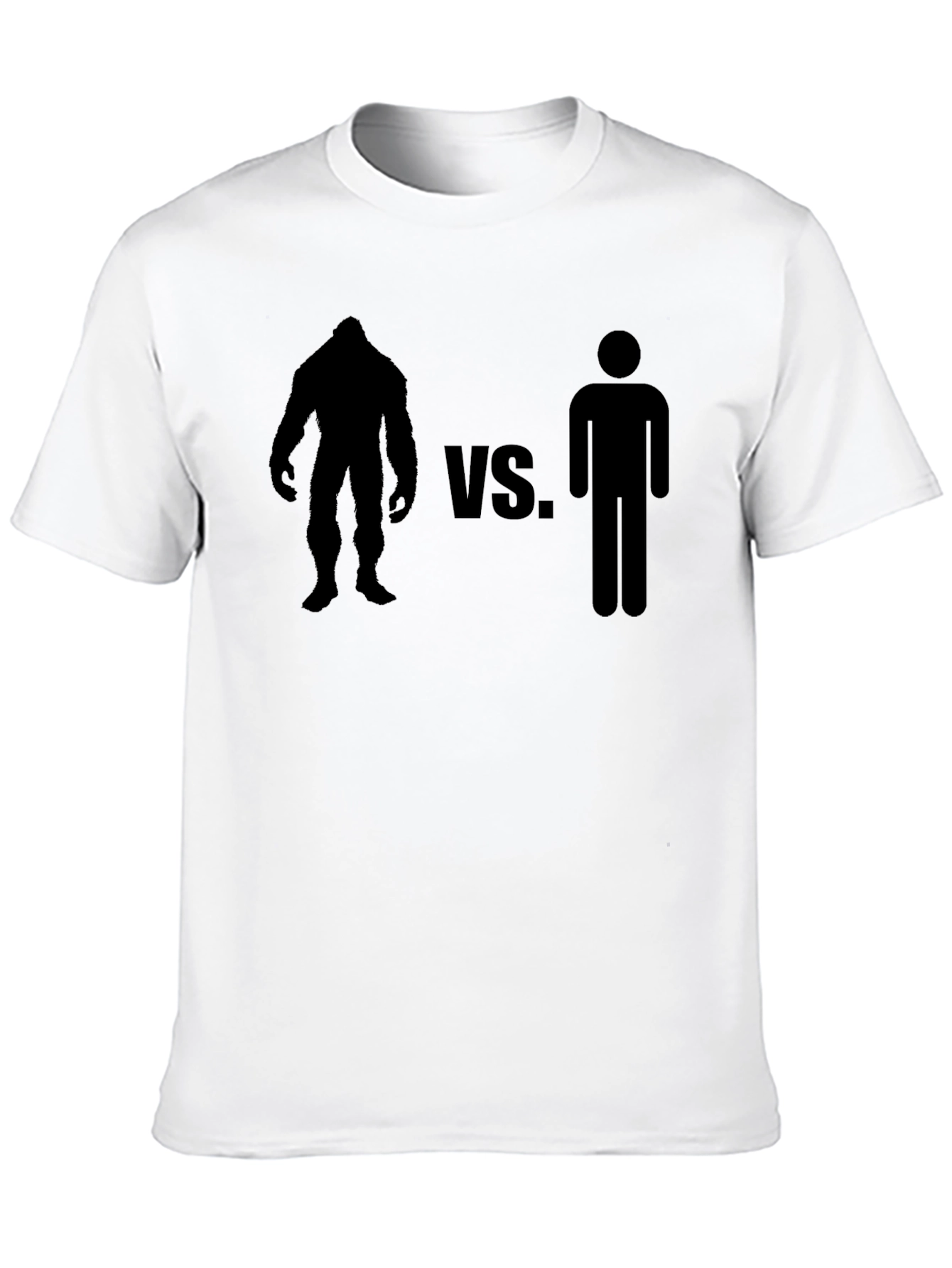 Bigfoot vs. Man Black T-Shirt