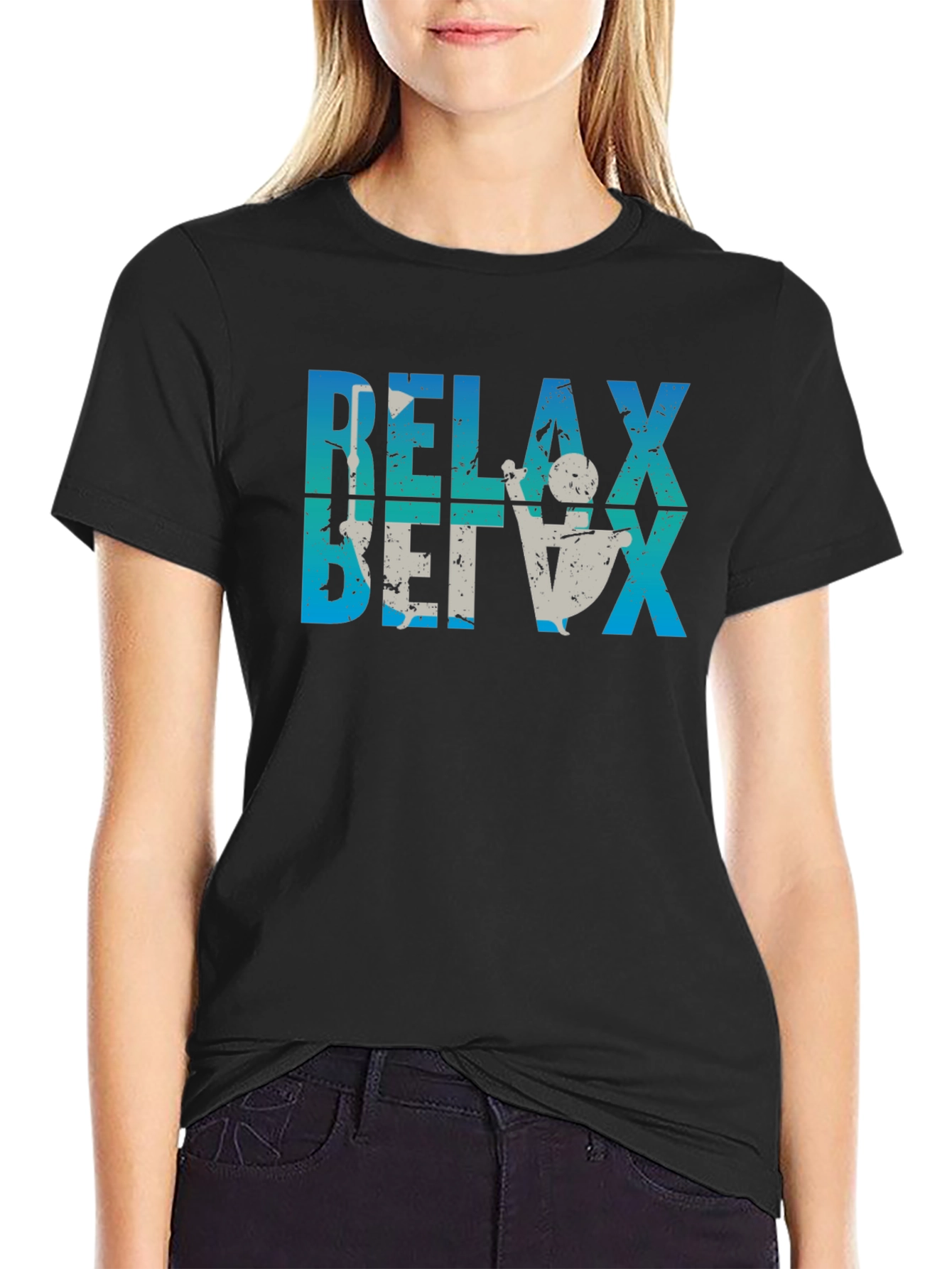 Relax T-Shirt Fun Tee Casual Wear Relaxing Theme Shirt