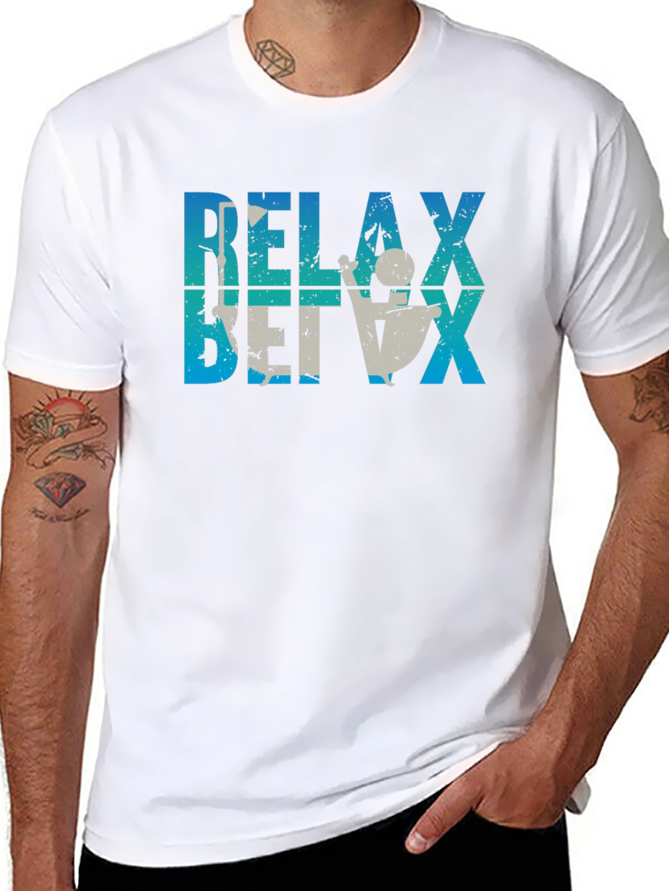 Relax T-Shirt Fun Tee Casual Wear Relaxing Theme Shirt