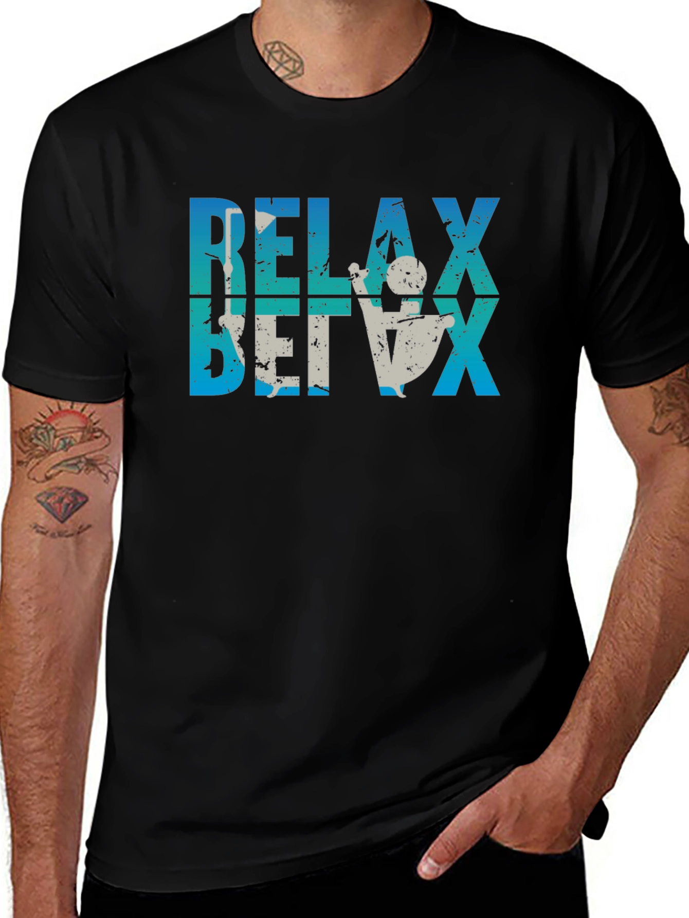 Relax T-Shirt Fun Tee Casual Wear Relaxing Theme Shirt