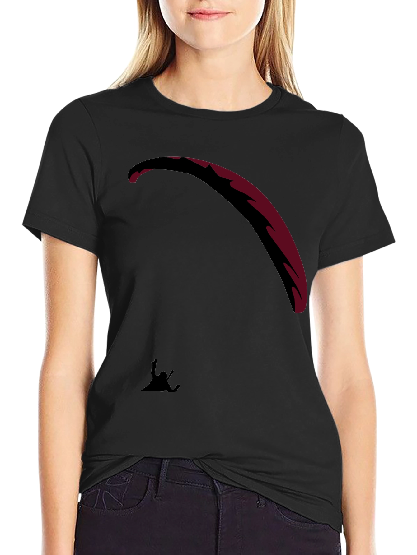Black Paragliding T-Shirt - Adventure Ready!