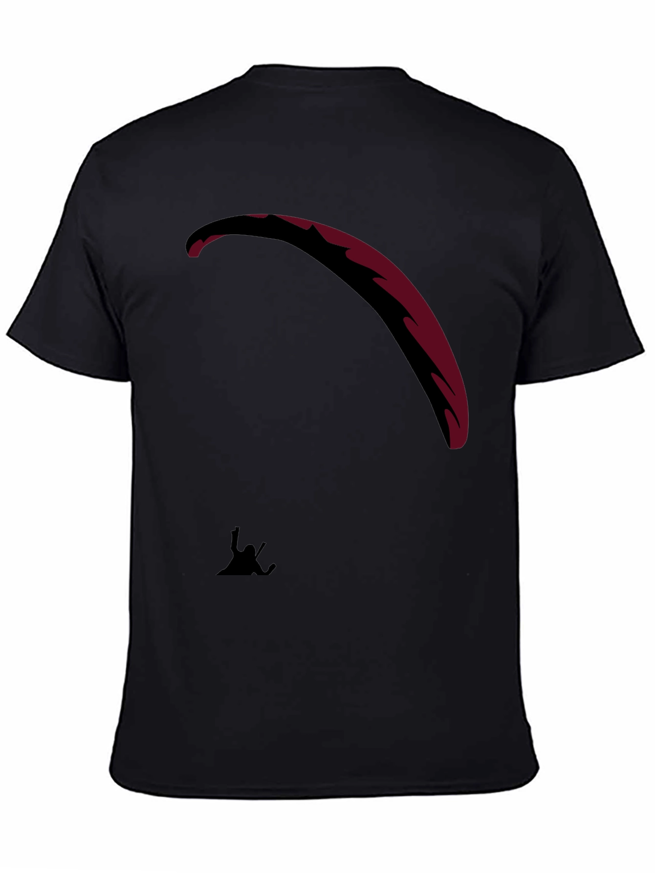 Black Paragliding T-Shirt - Adventure Ready!