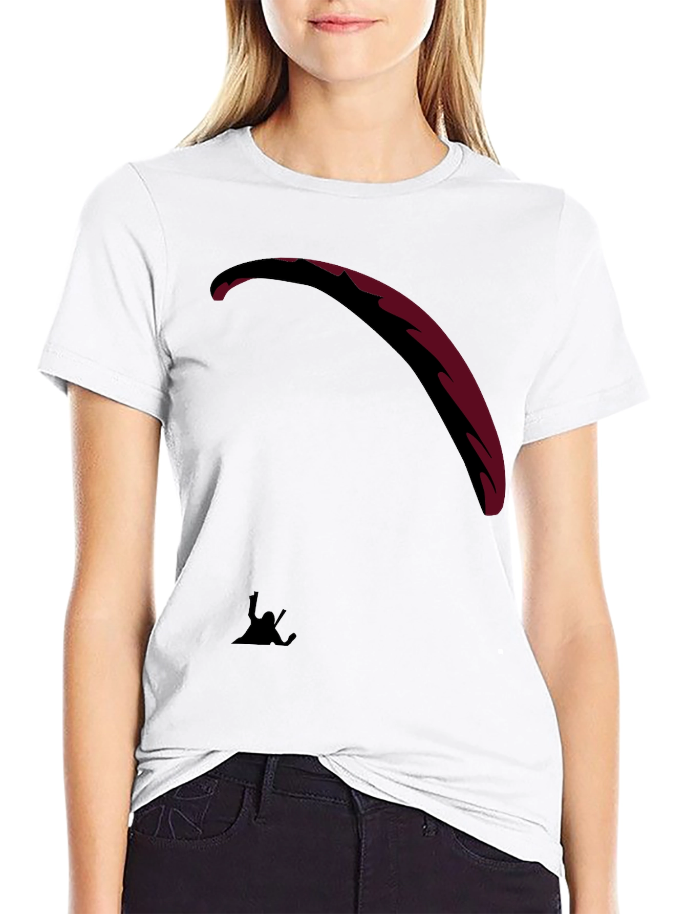 Black Paragliding T-Shirt - Adventure Ready!