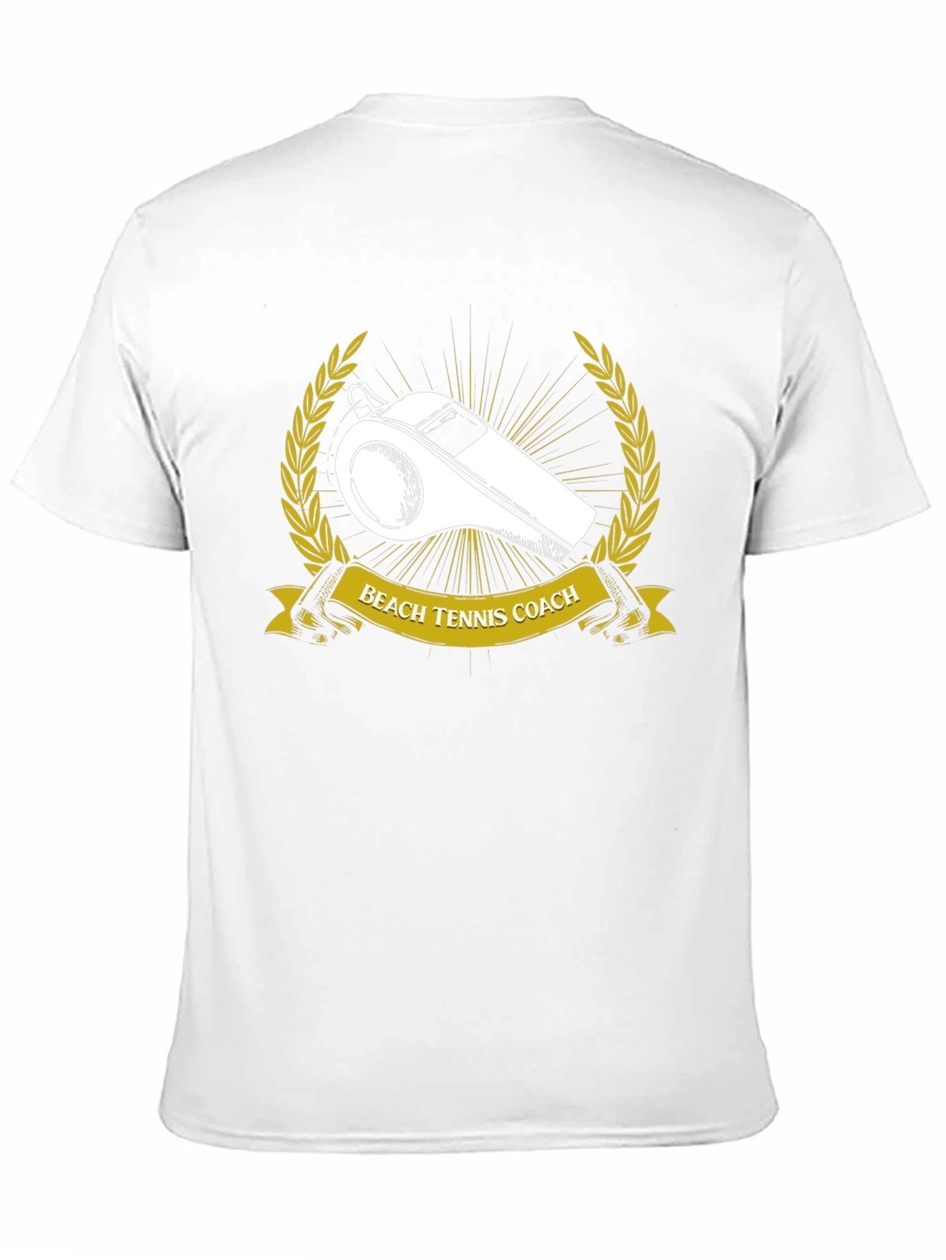Beach Tennis Coach Whistle Graphic T-Shirt