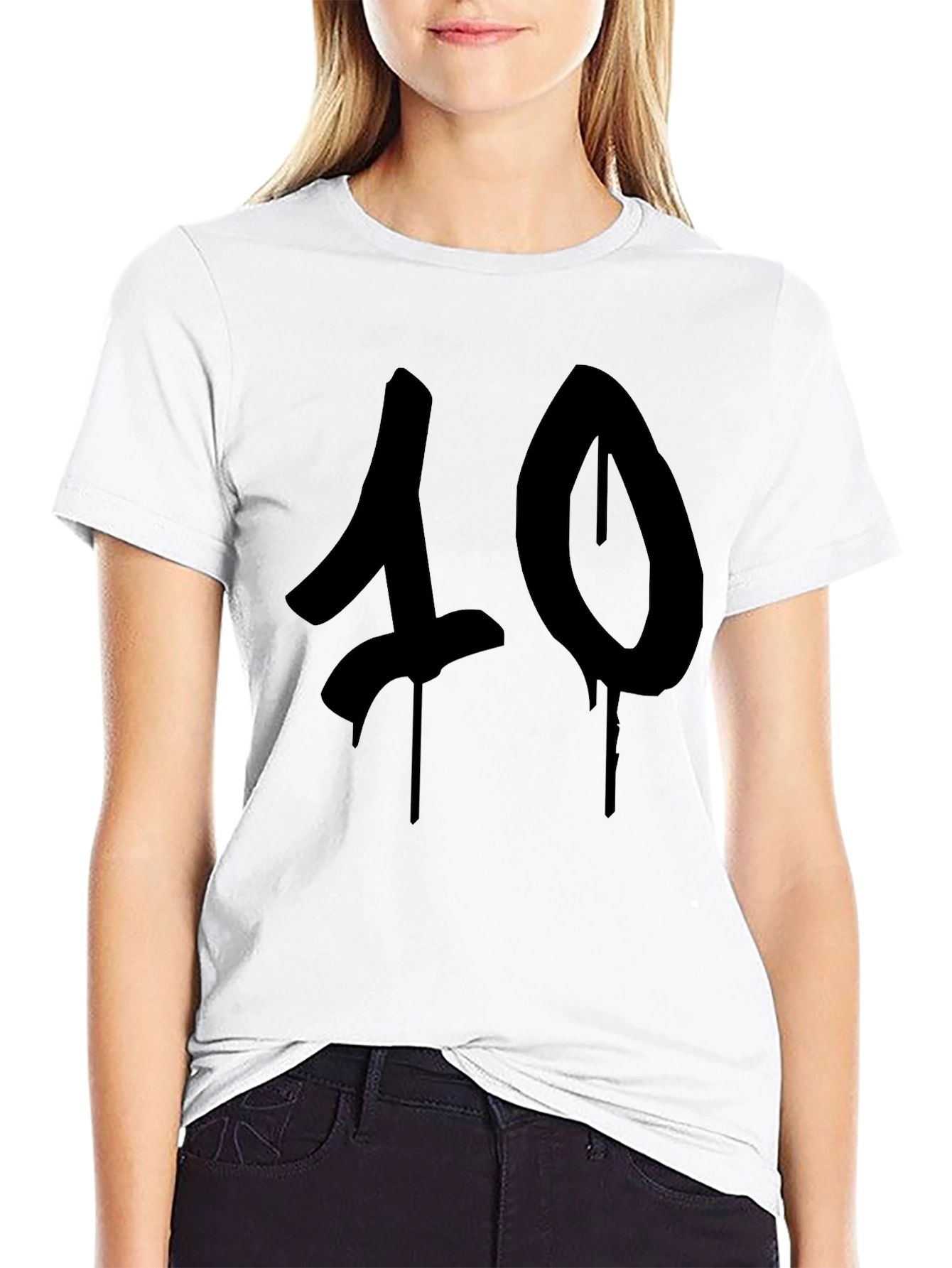 Mens Black 40 Graphic T-Shirt