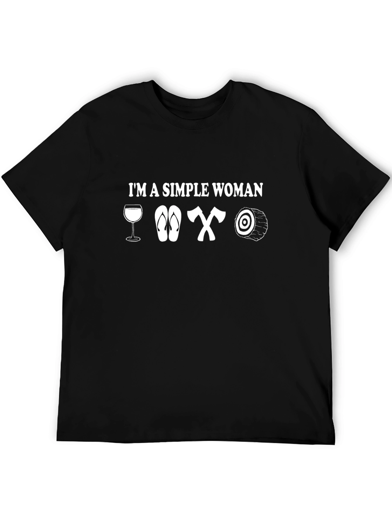 Simple Woman T-Shirt - Wine Flips Axes Target