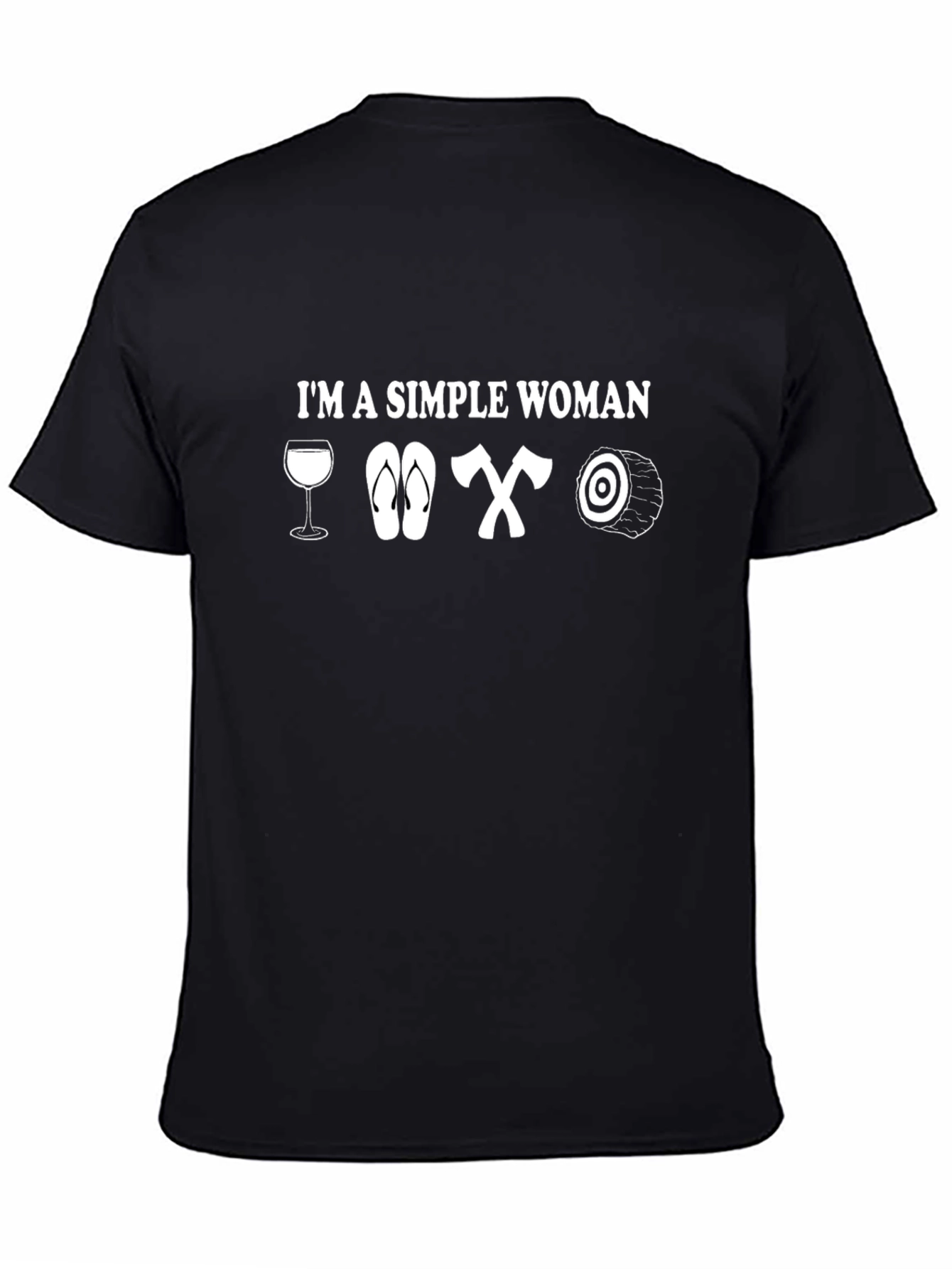 Simple Woman T-Shirt - Wine Flips Axes Target