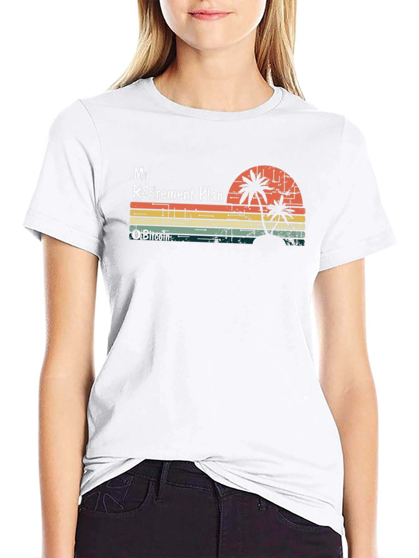 Bitcoin Retirement Plan Graphic Tee - Black