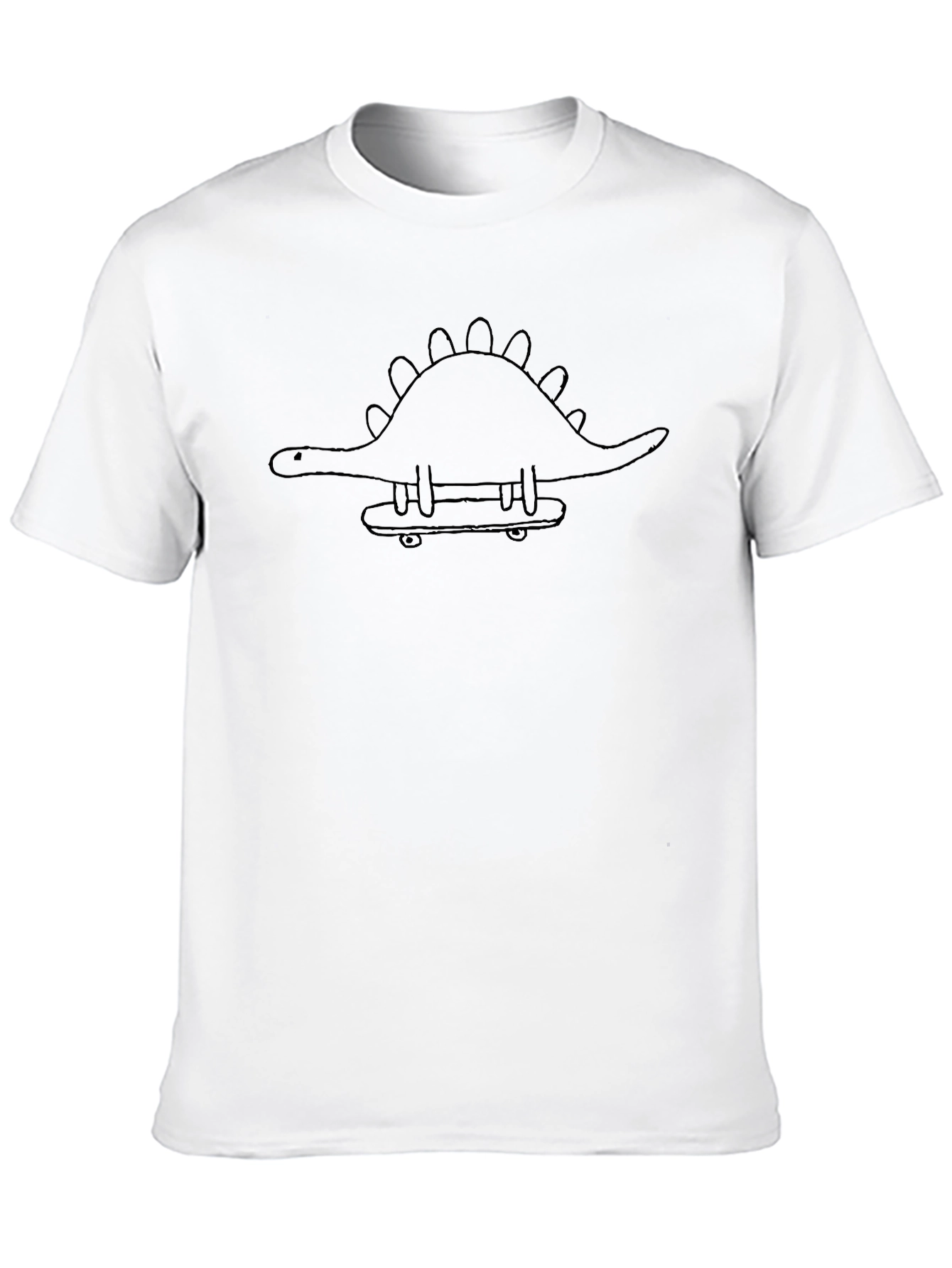 Dino Skateboard Black T-Shirt
