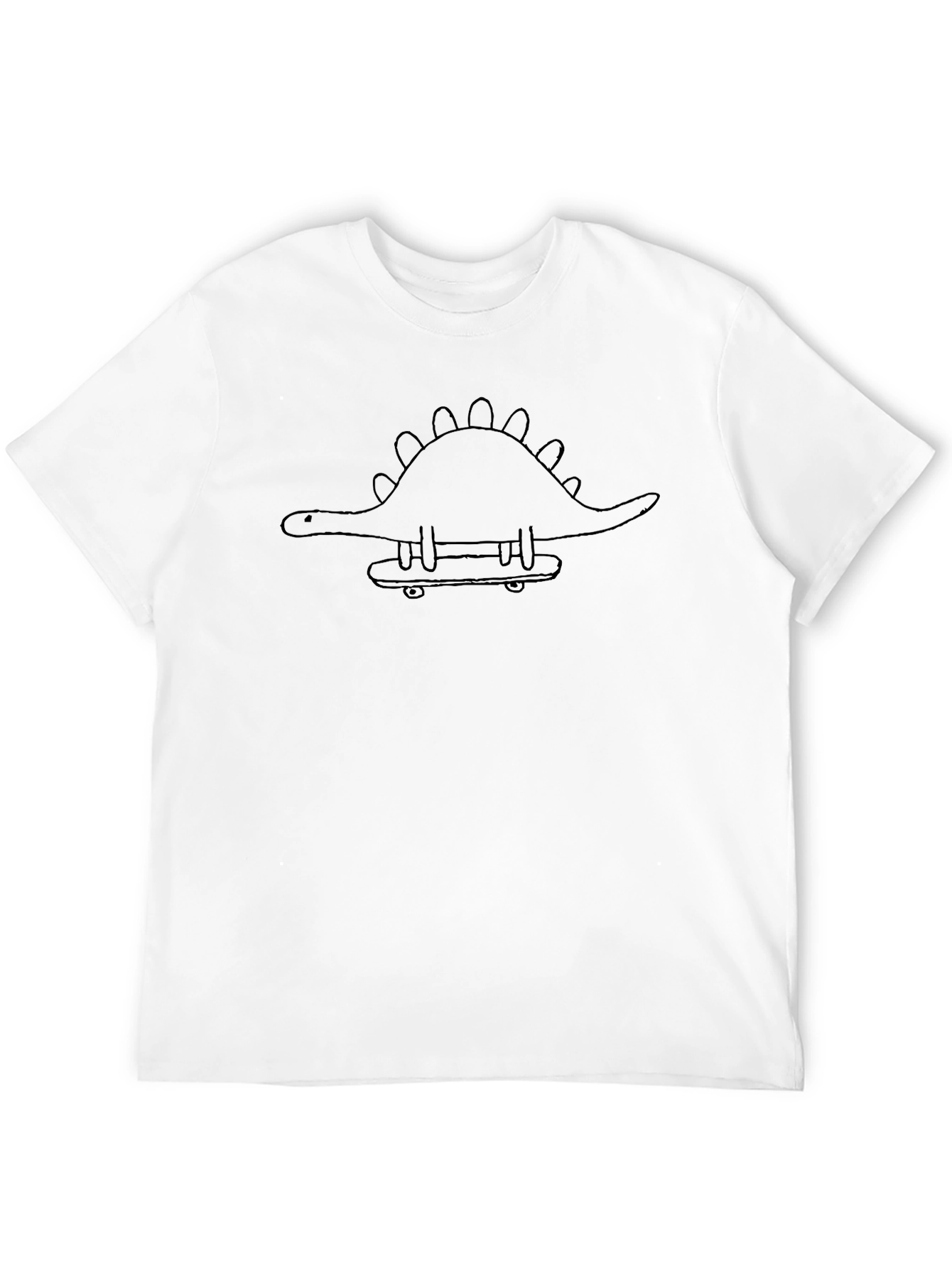 Dino Skateboard Black T-Shirt
