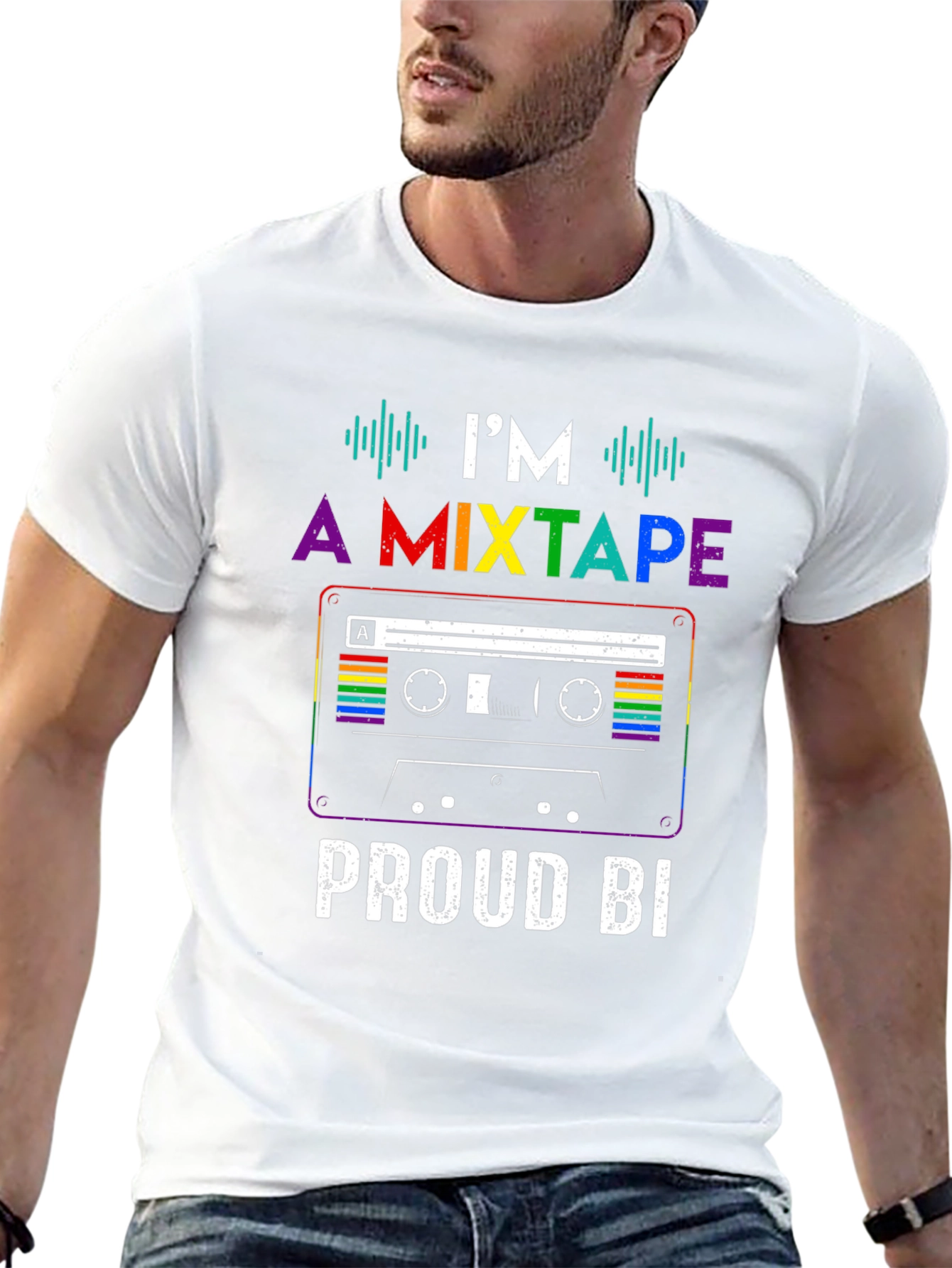 Proud Bi Mixtape Pride T-Shirt