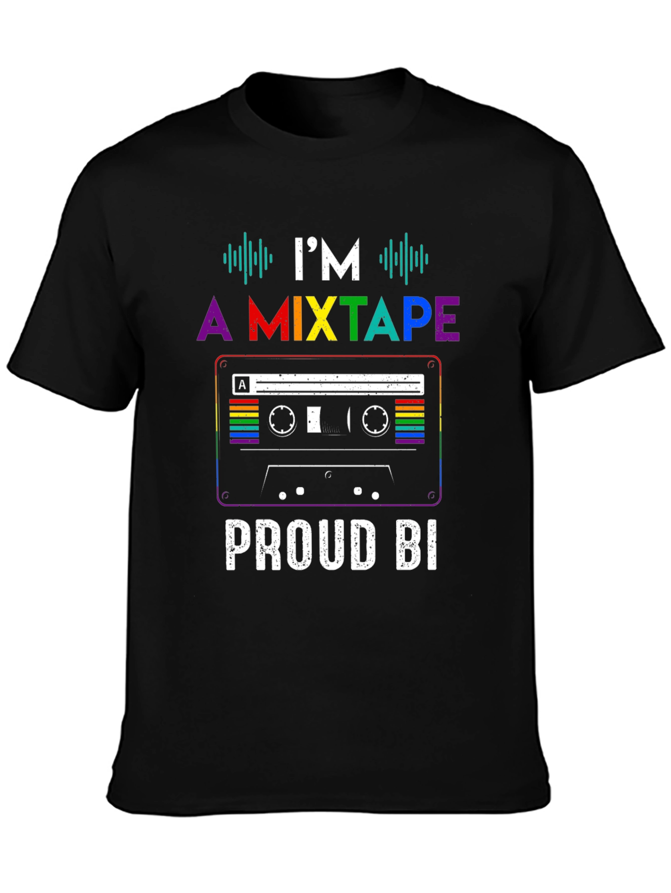 Proud Bi Mixtape Pride T-Shirt