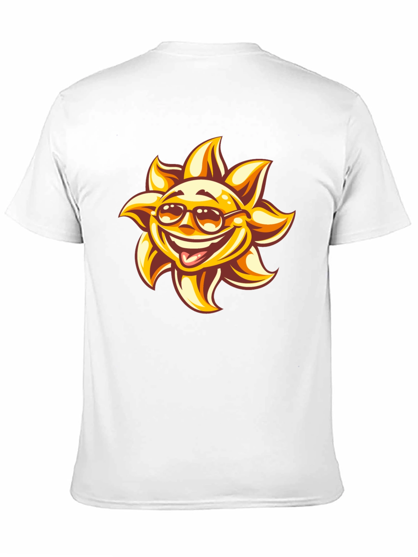 Smiling Sun Graphic Black T-Shirt