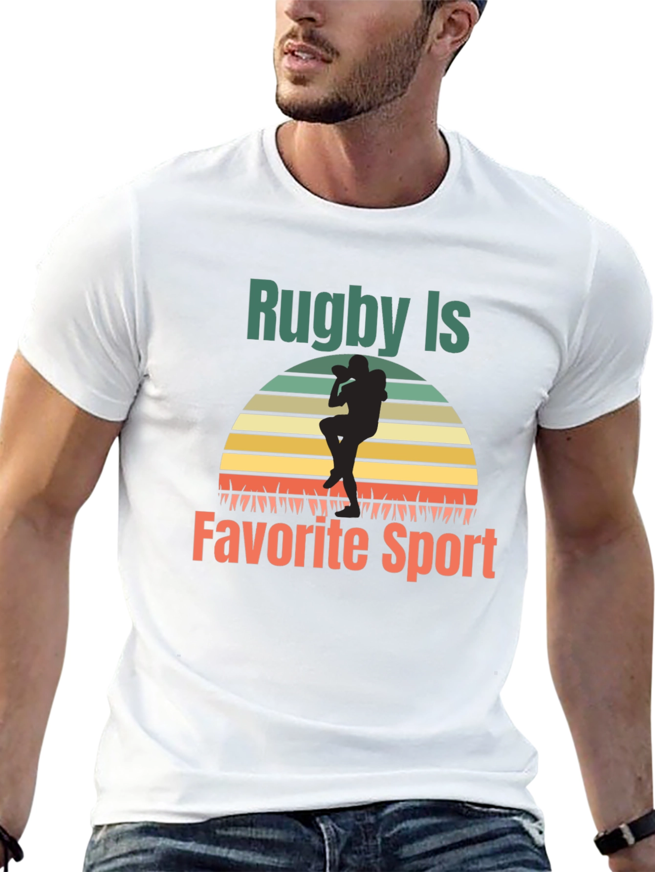 Rugby Is My Favorite Sport Graphic Tee