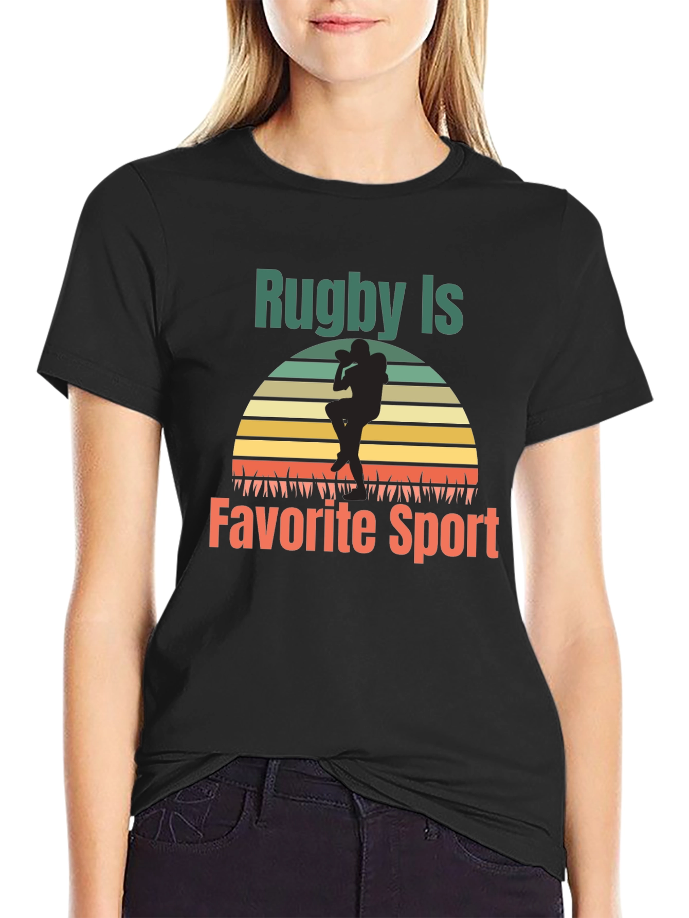 Rugby Is My Favorite Sport Graphic Tee