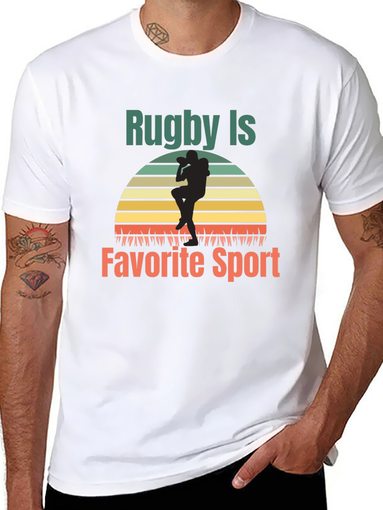 Rugby Is My Favorite Sport Graphic Tee
