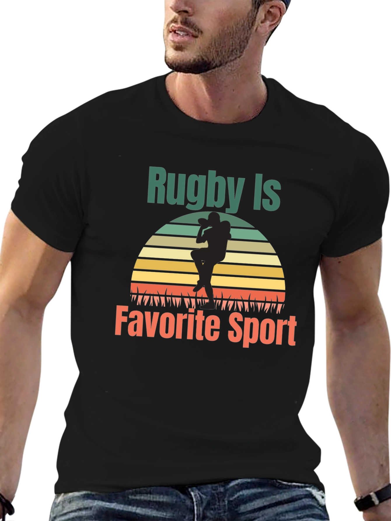 Rugby Is My Favorite Sport Graphic Tee