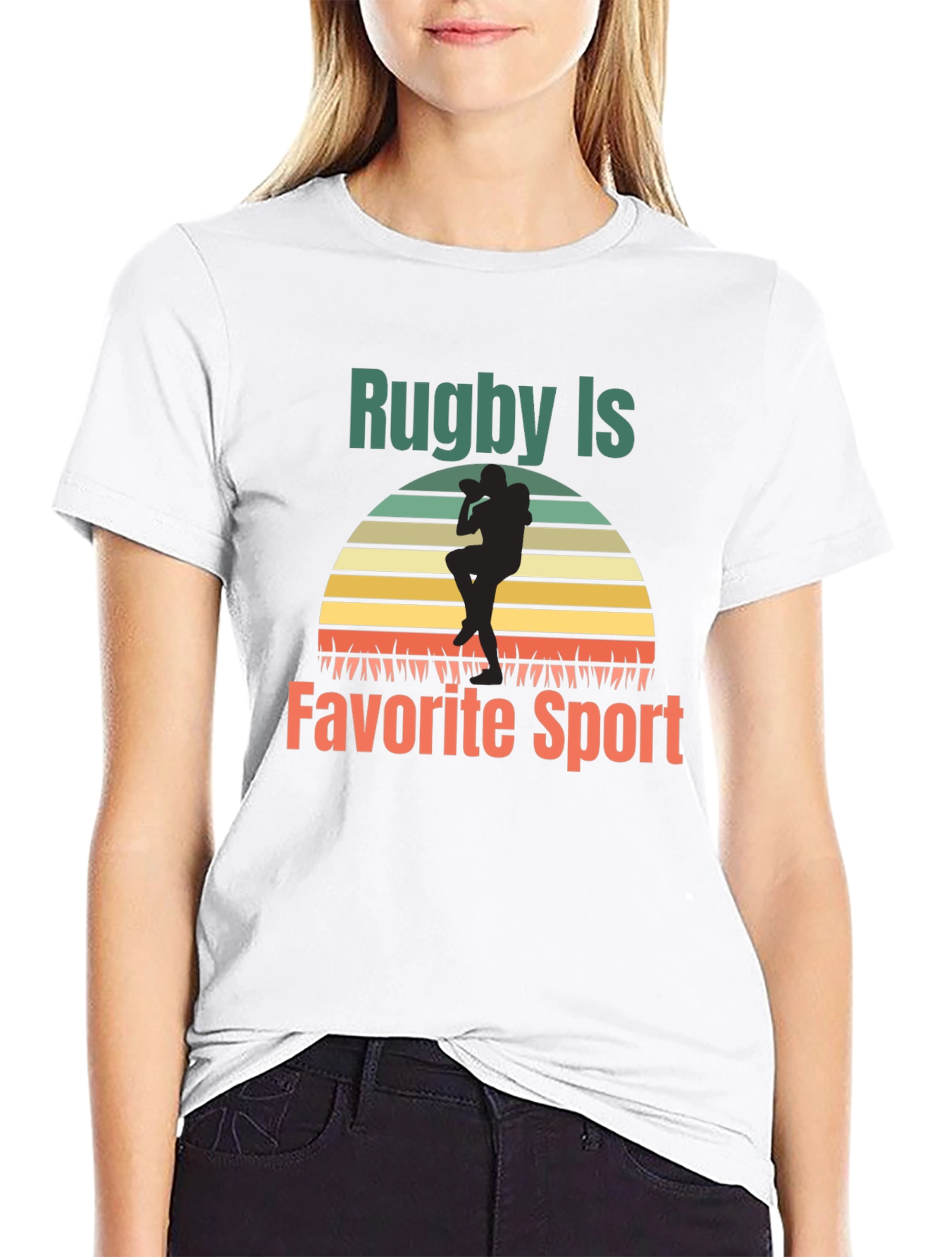 Rugby Is My Favorite Sport Graphic Tee