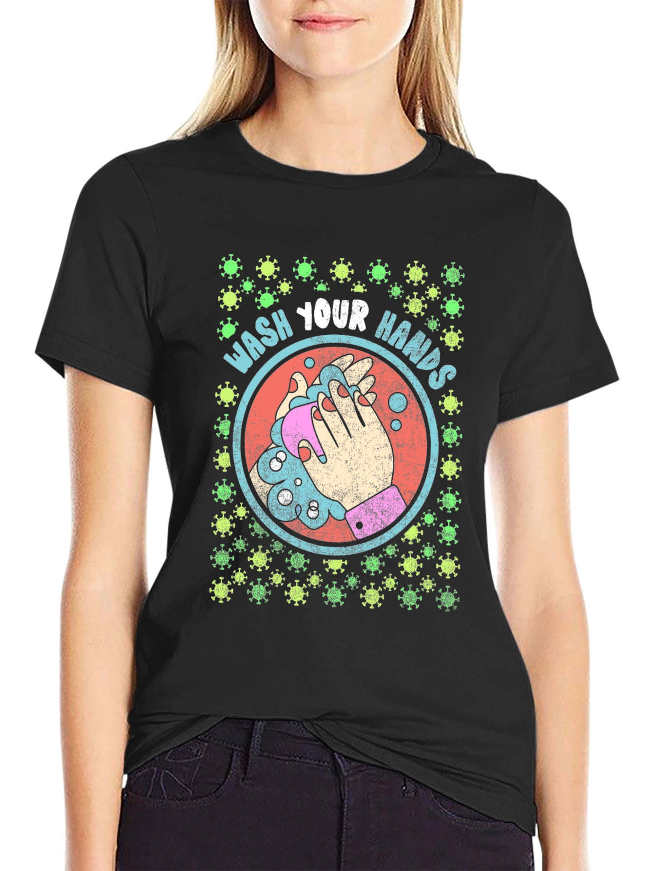 Wash Your Hands Novelty Graphic Tee