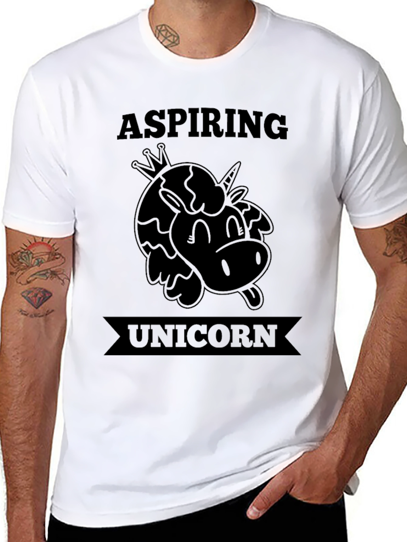 Aspiring Unicorn Funny Graphic T-Shirt