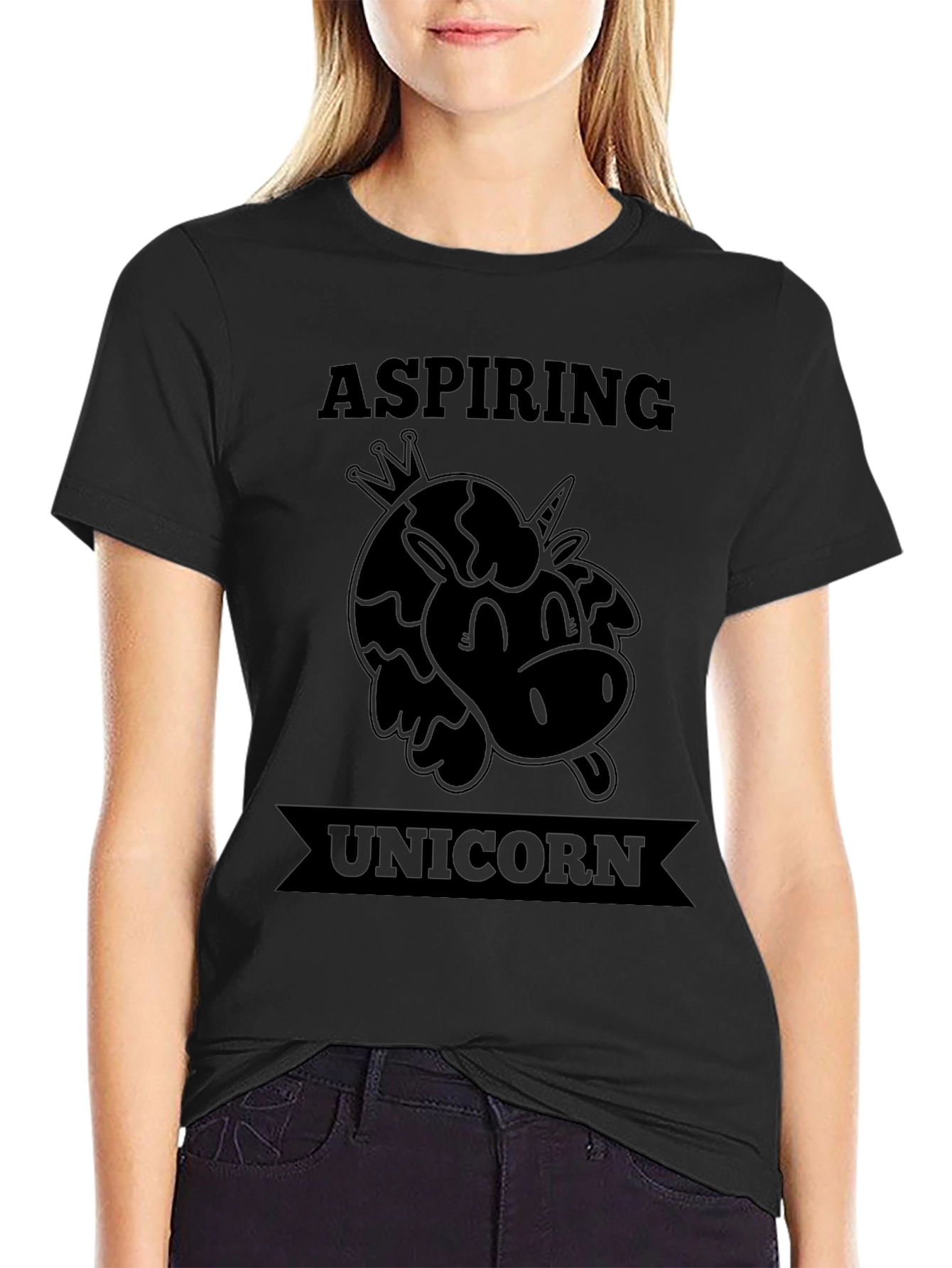 Aspiring Unicorn Funny Graphic T-Shirt