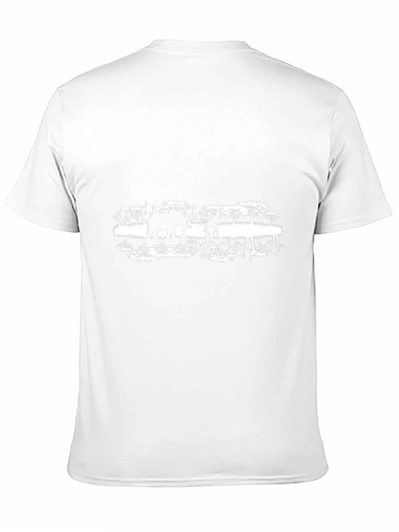 African Safari Silhouette Graphic T-Shirt