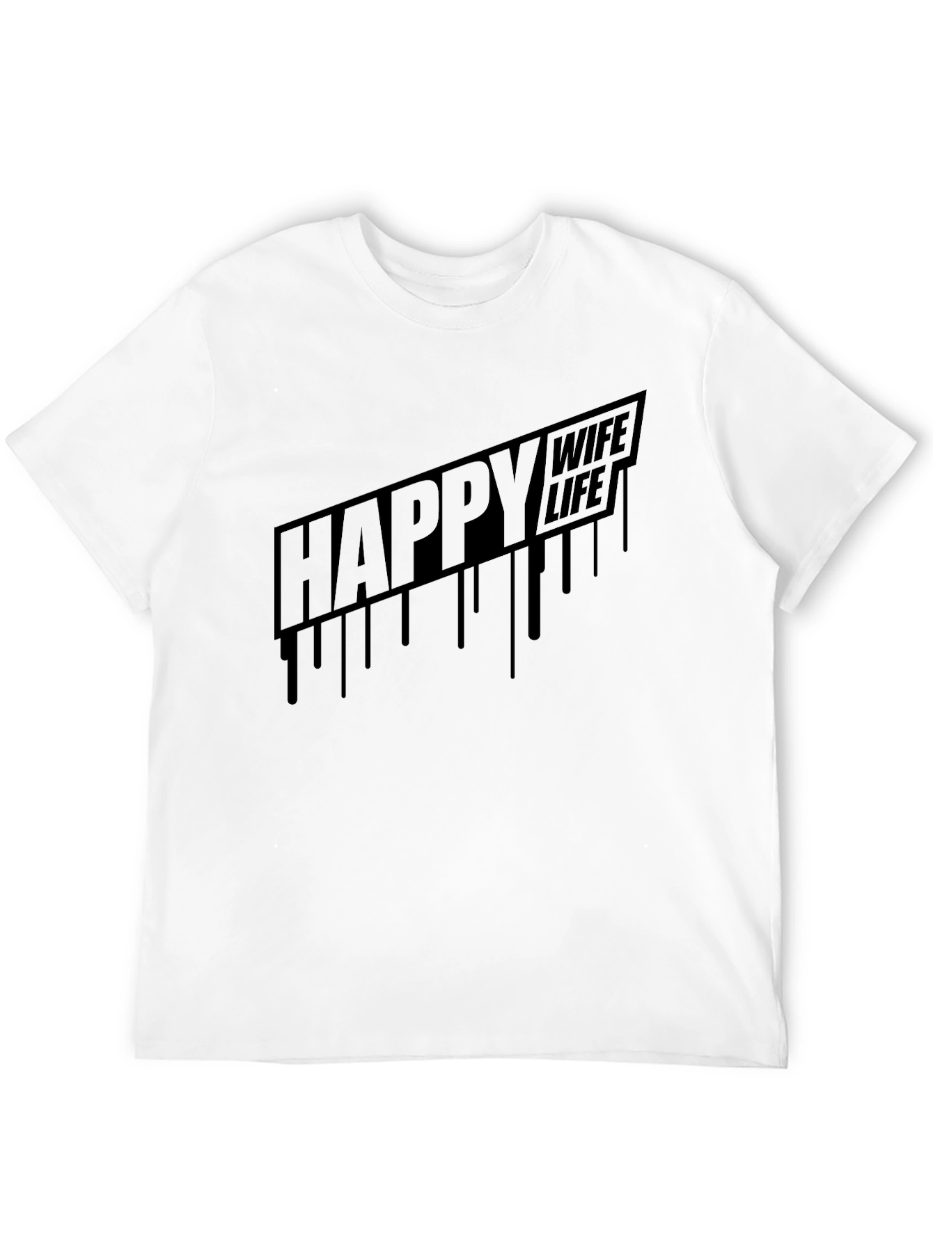 Happy Wife Happy Life Mens Graphic T-Shirt