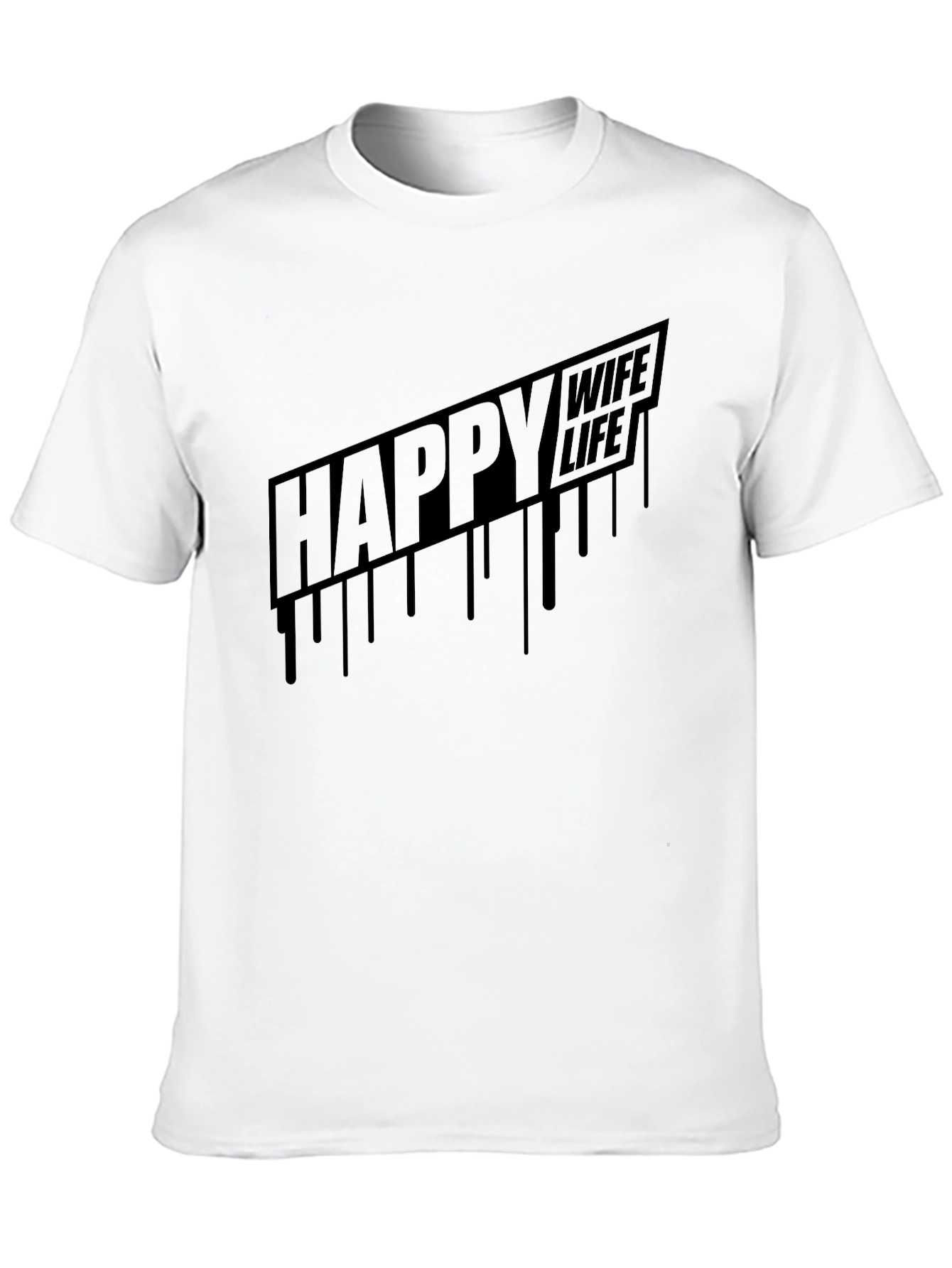 Happy Wife Happy Life Mens Graphic T-Shirt
