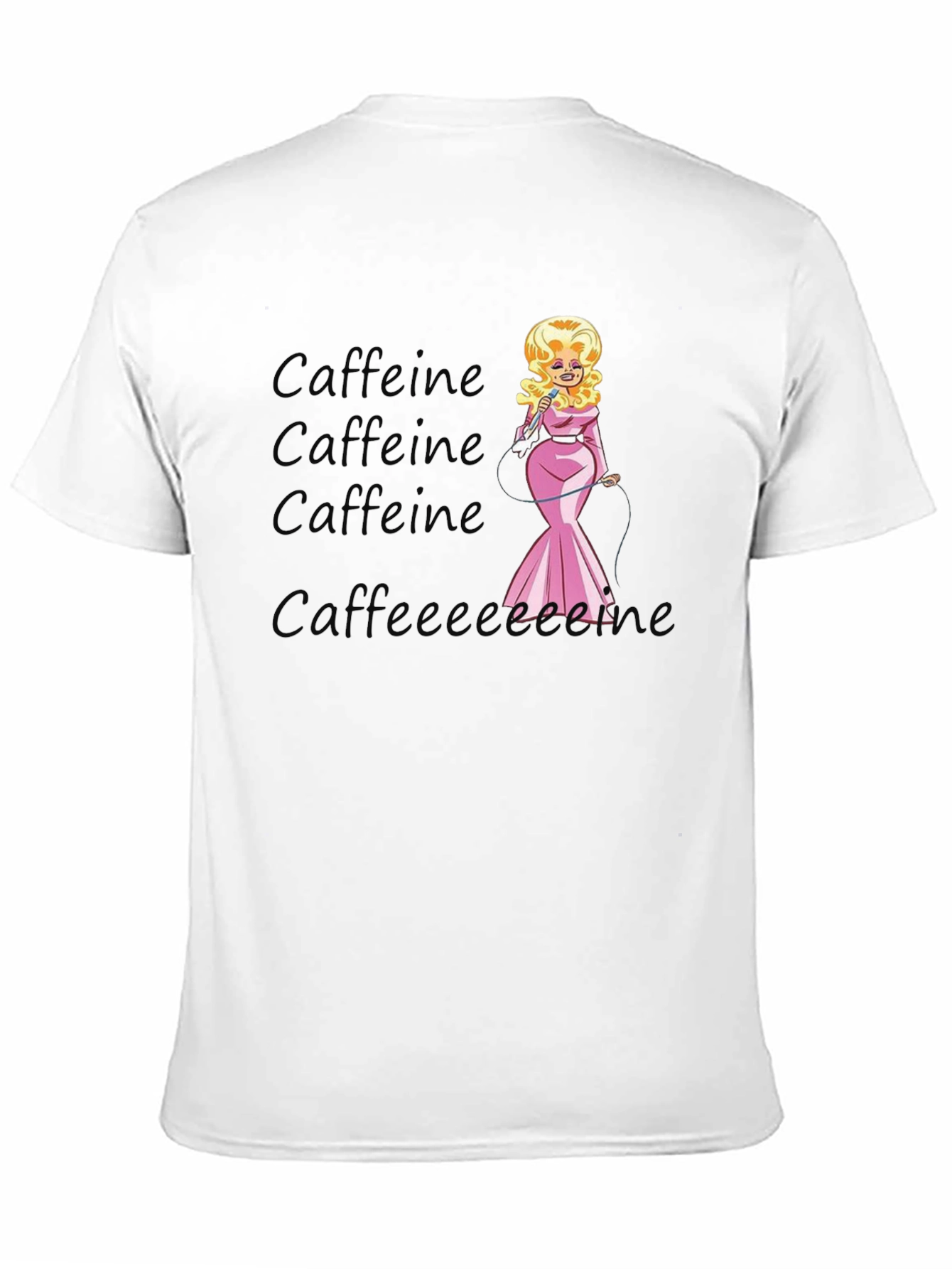 Caffeine Dolly Parton T-Shirt -  Novelty Tee