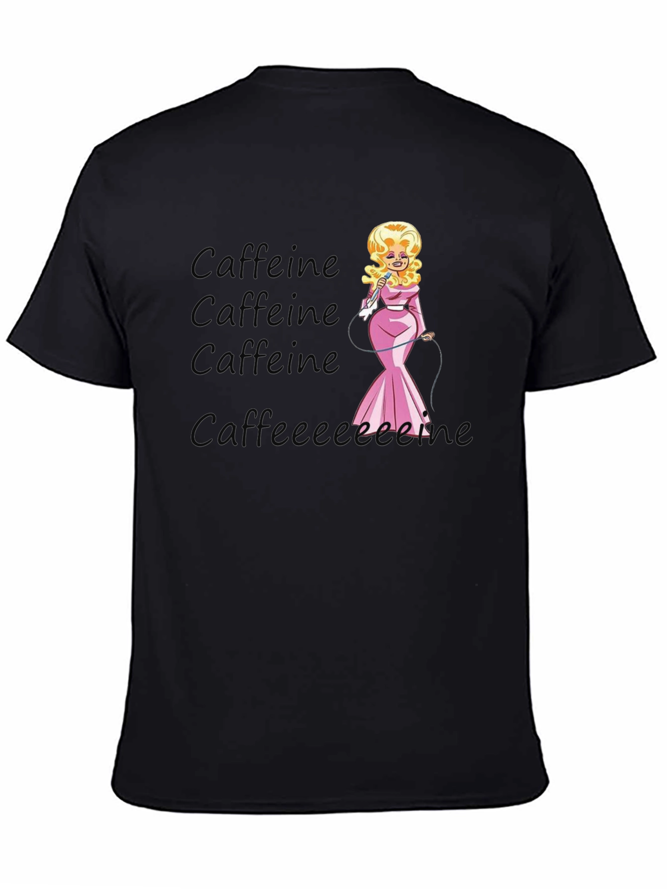Caffeine Dolly Parton T-Shirt -  Novelty Tee