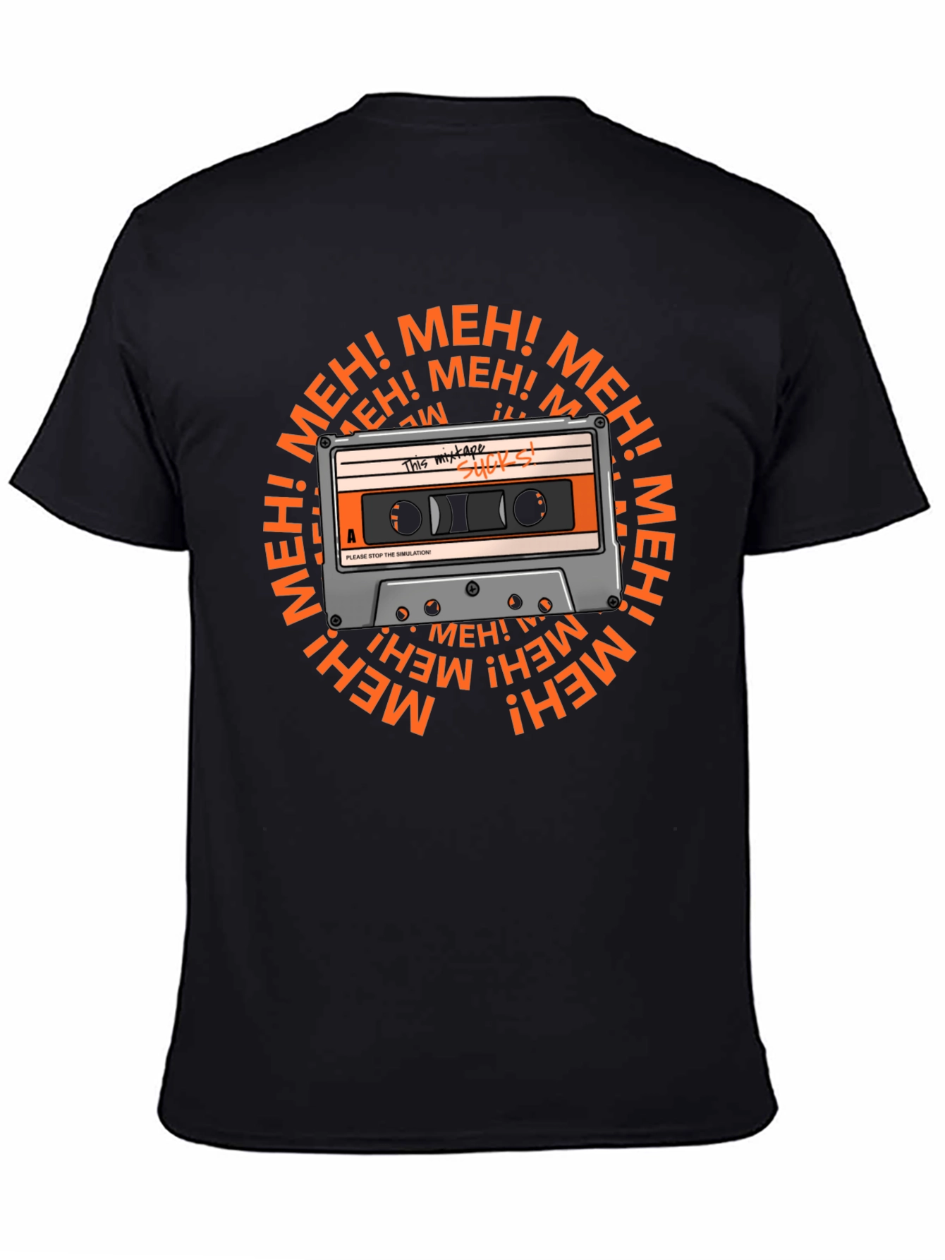 Meh Mixtape T-Shirt - Sarcastic Music Lover Tee