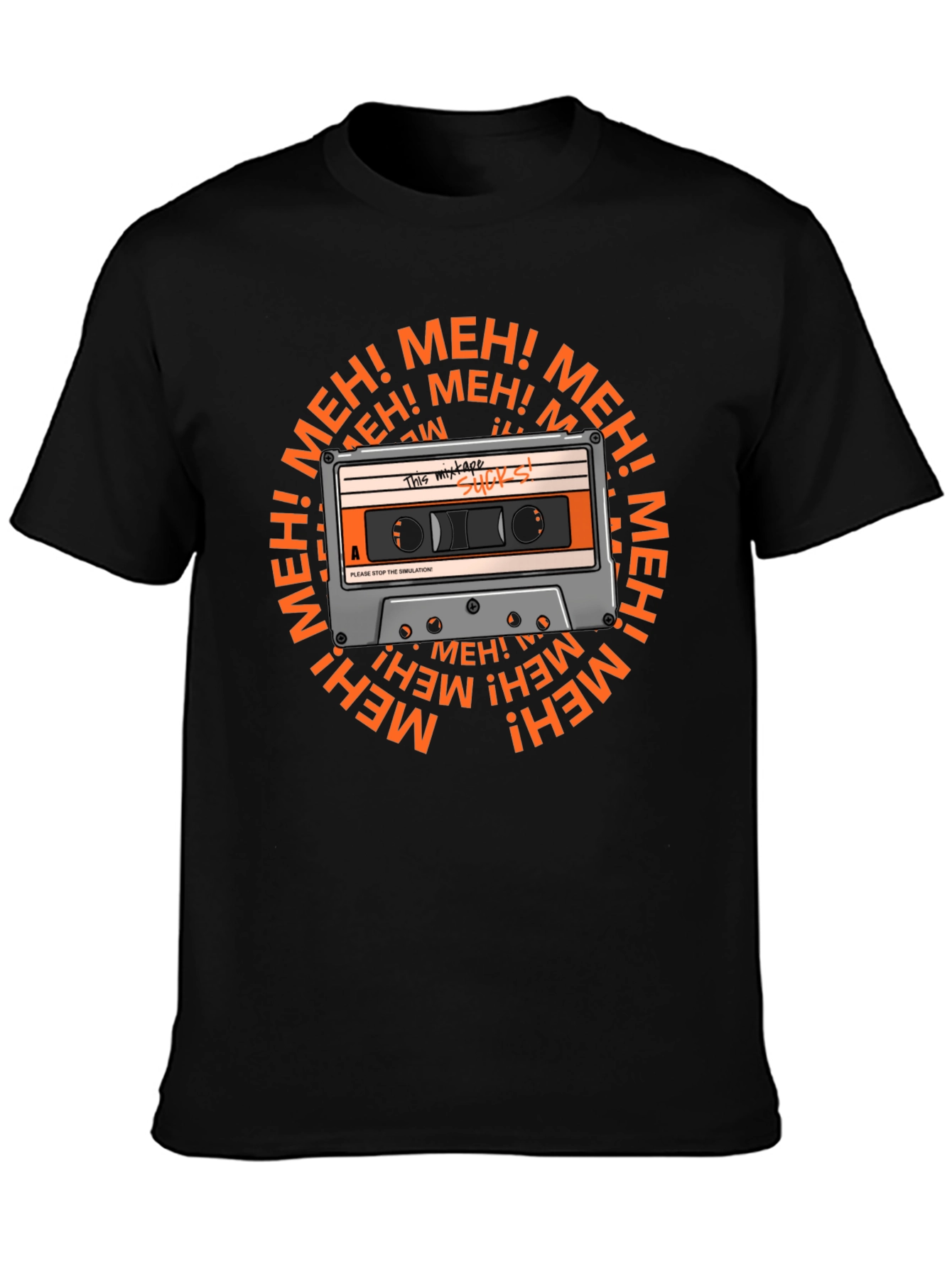 Meh Mixtape T-Shirt - Sarcastic Music Lover Tee