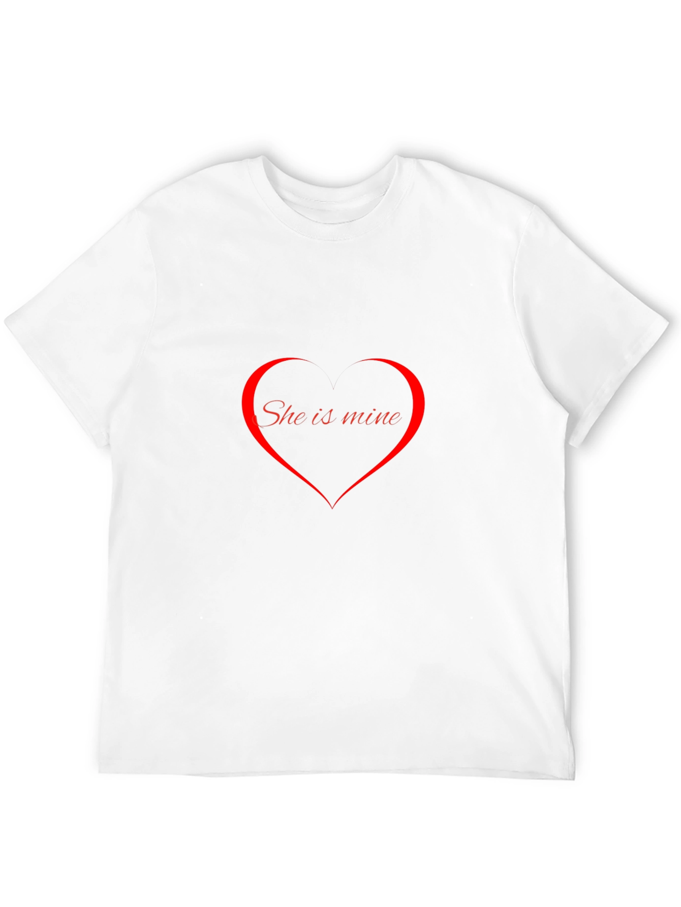 She is Mine Heart Graphic T-Shirt