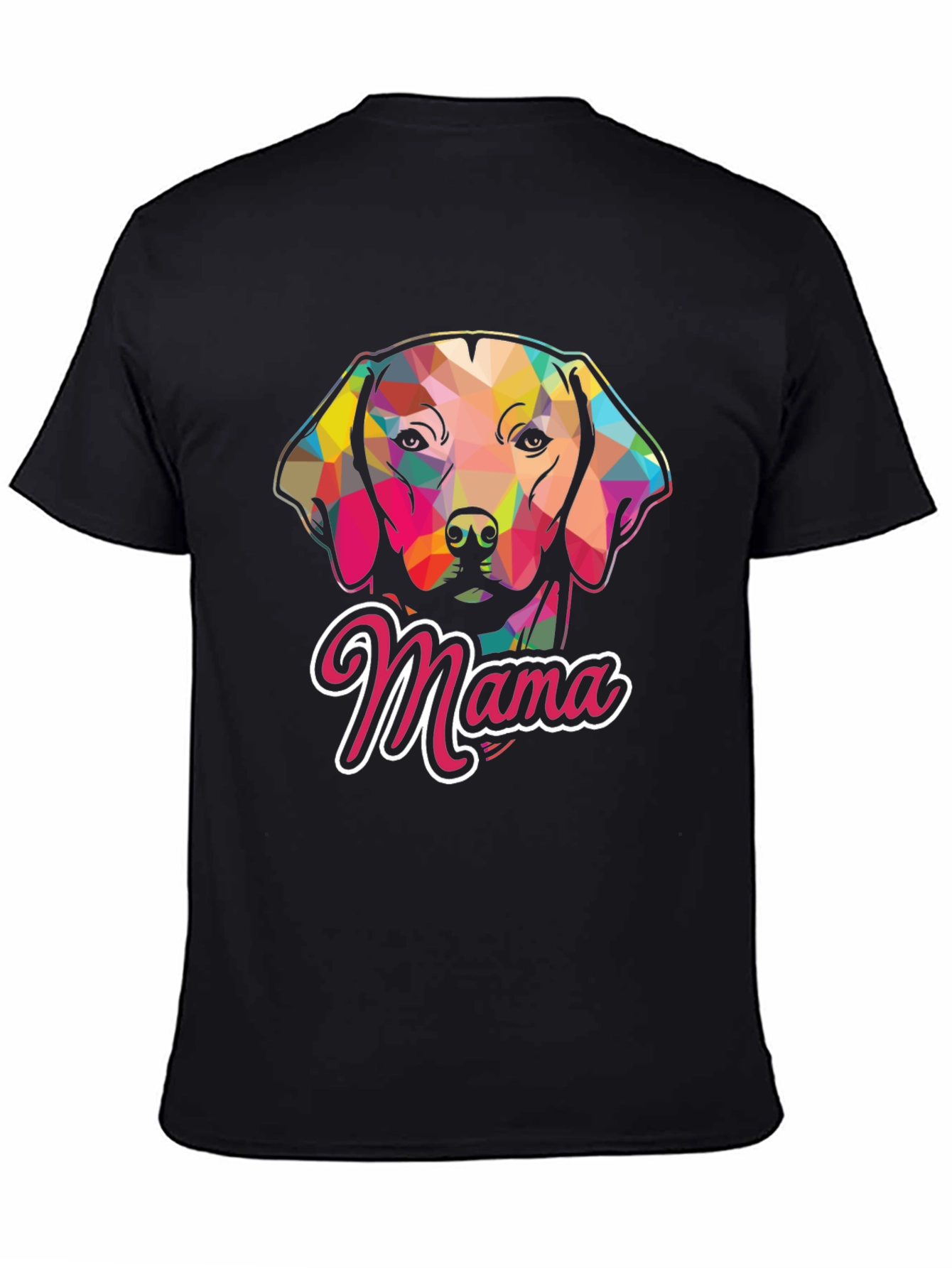 Dog Mama Graphic Tee - Black Casual T-Shirt