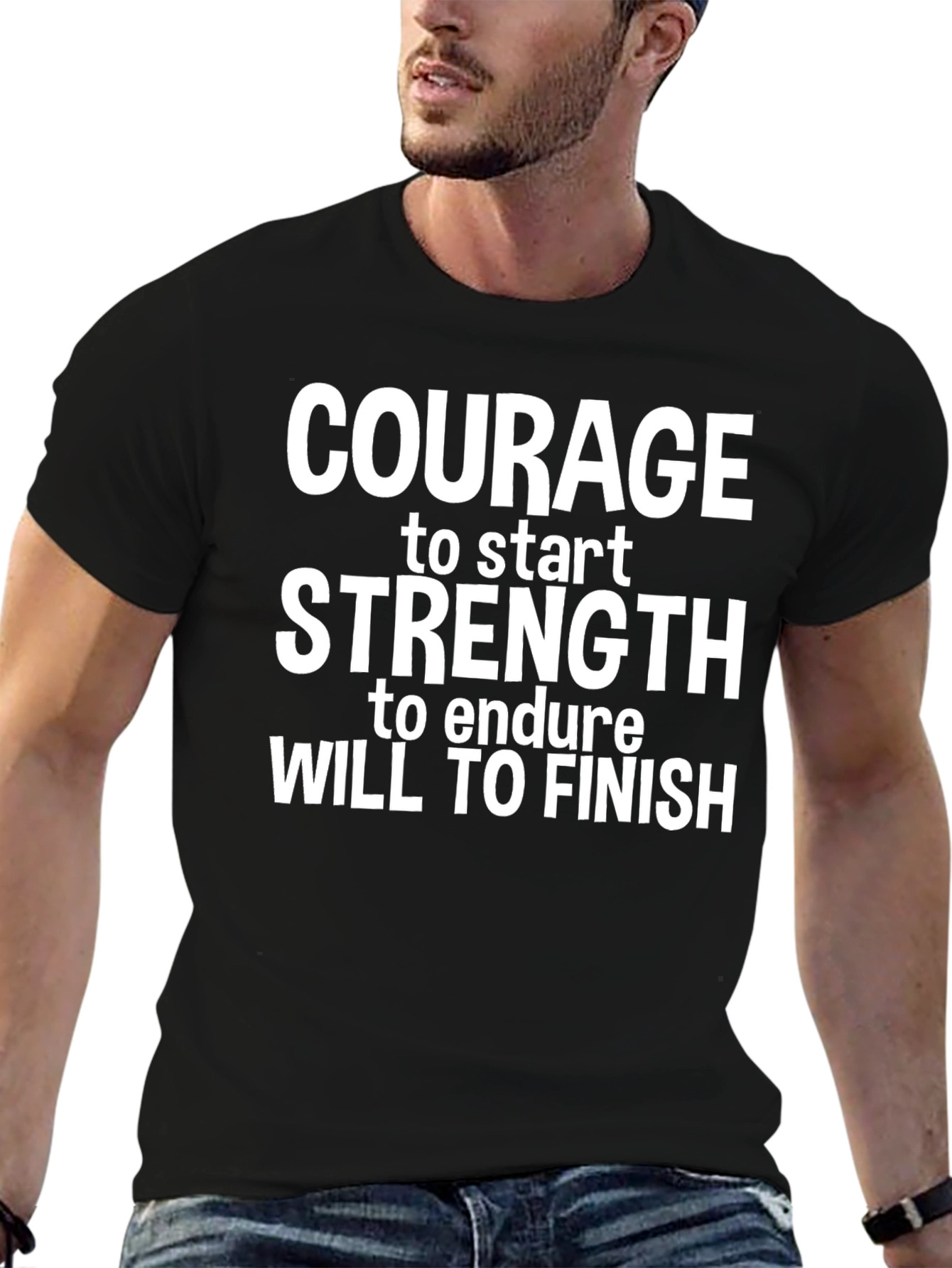 Motivational Graphic Print T-Shirt