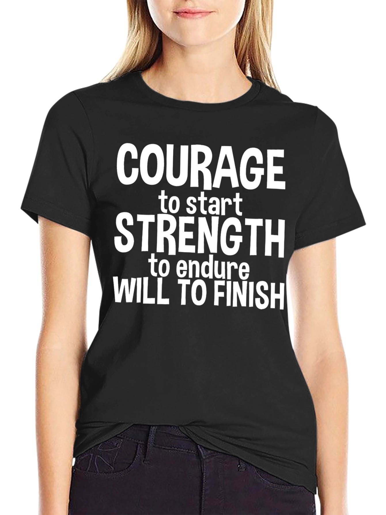 Motivational Graphic Print T-Shirt