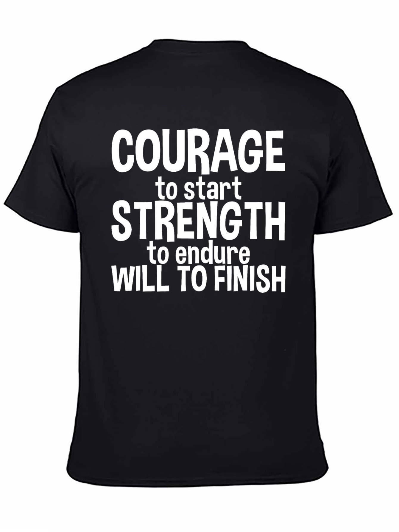 Motivational Graphic Print T-Shirt