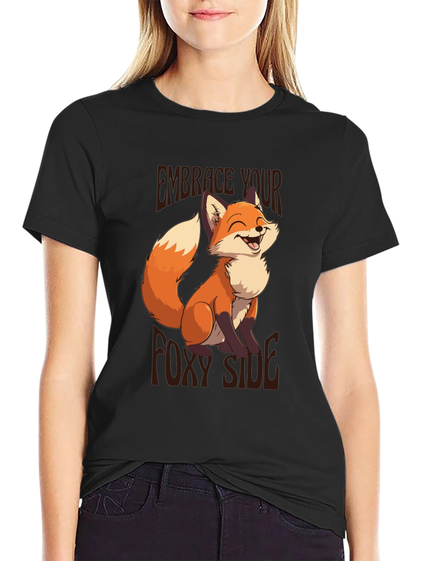Embrace Your Foxy Side T-Shirt - Fun Graphic Tee