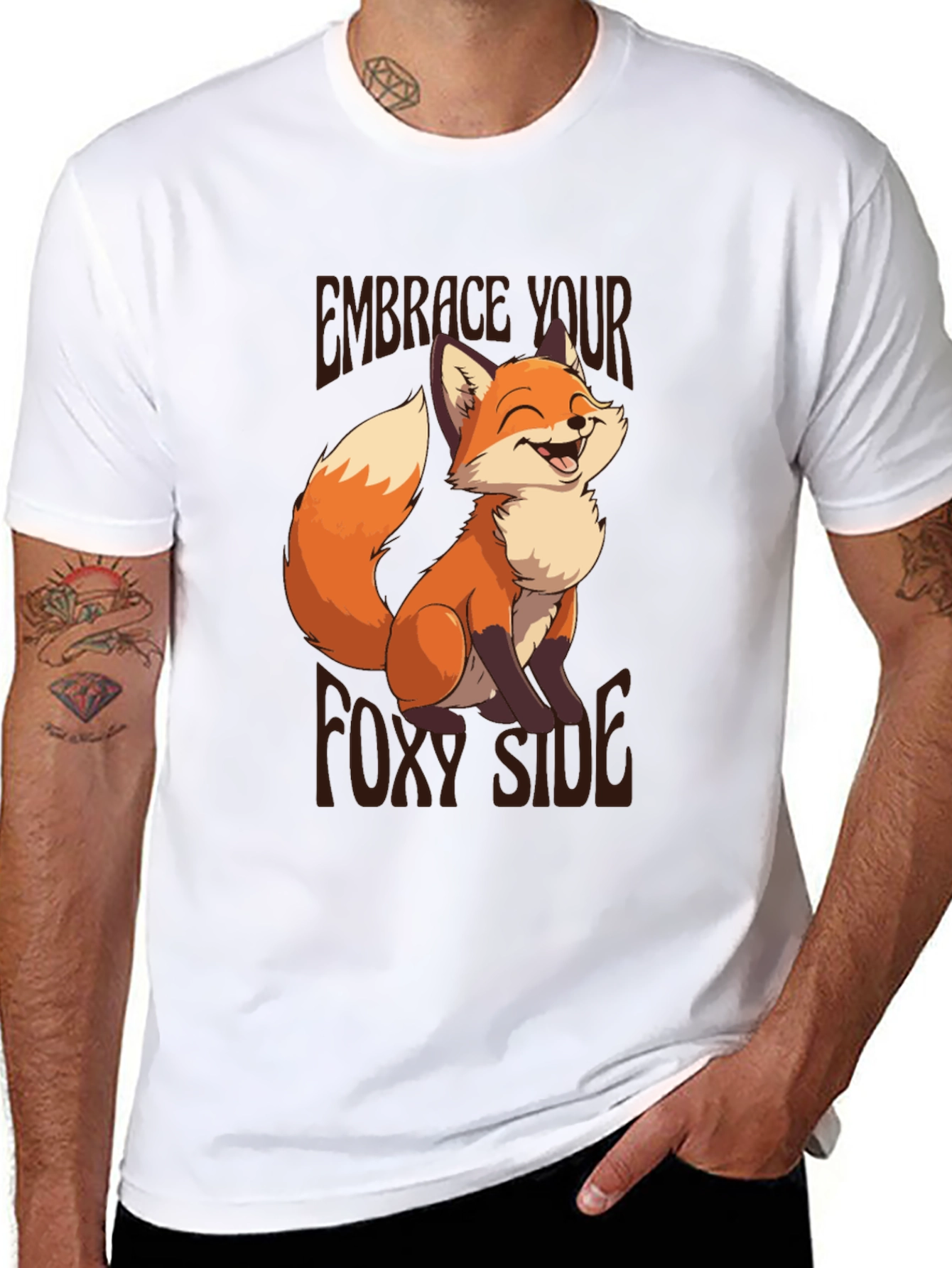 Embrace Your Foxy Side T-Shirt - Fun Graphic Tee